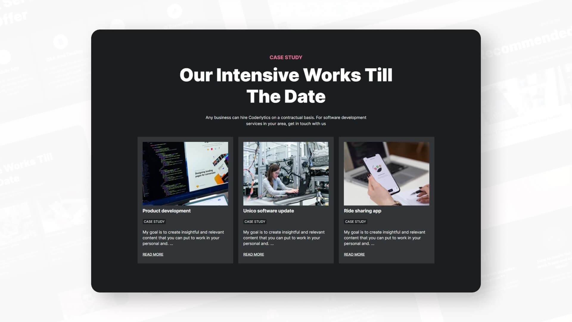 Coderlytics Case Study Section For Gutenberg Banner