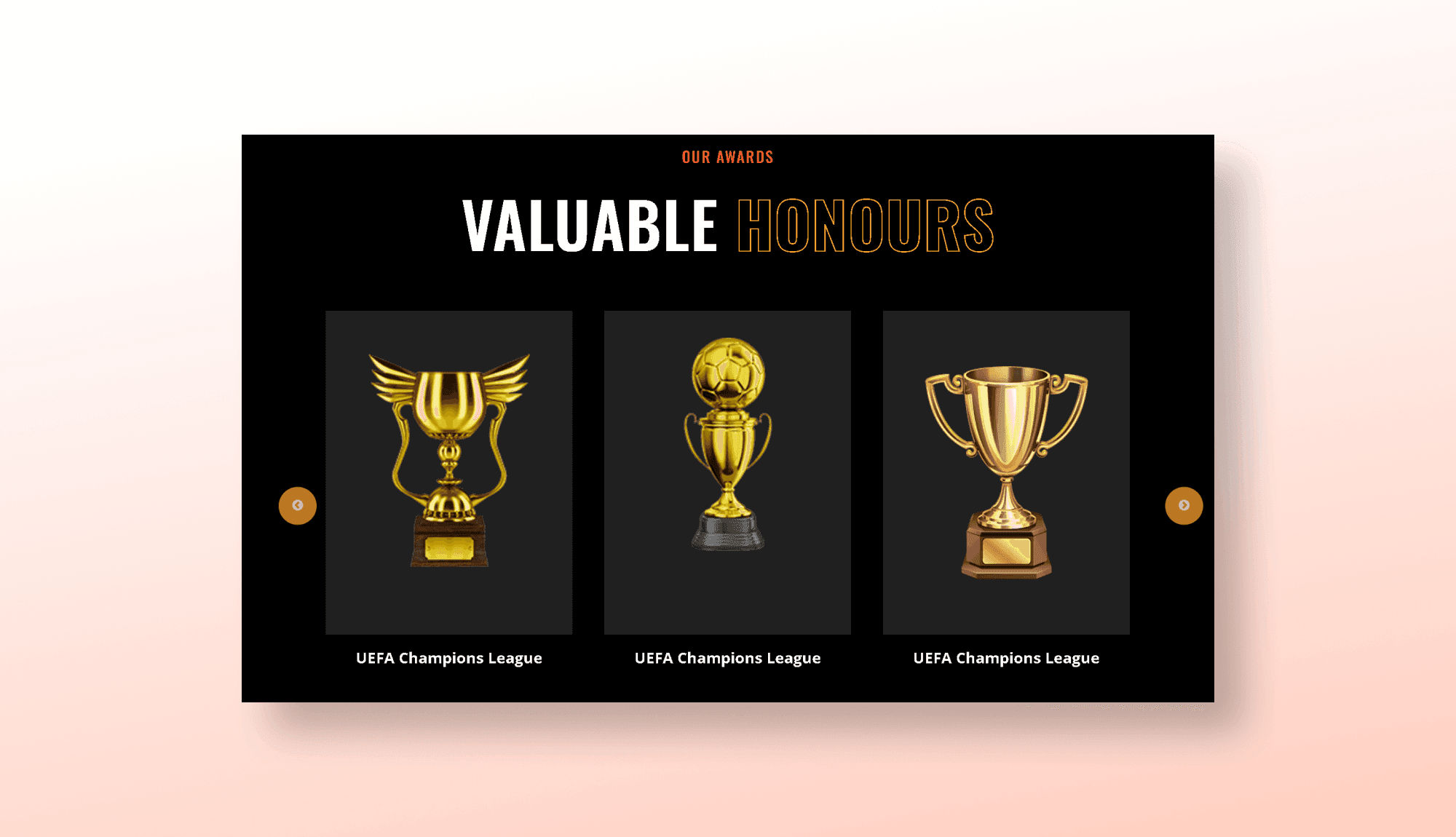 Kickstar Awards Section For Gutenberg Banner