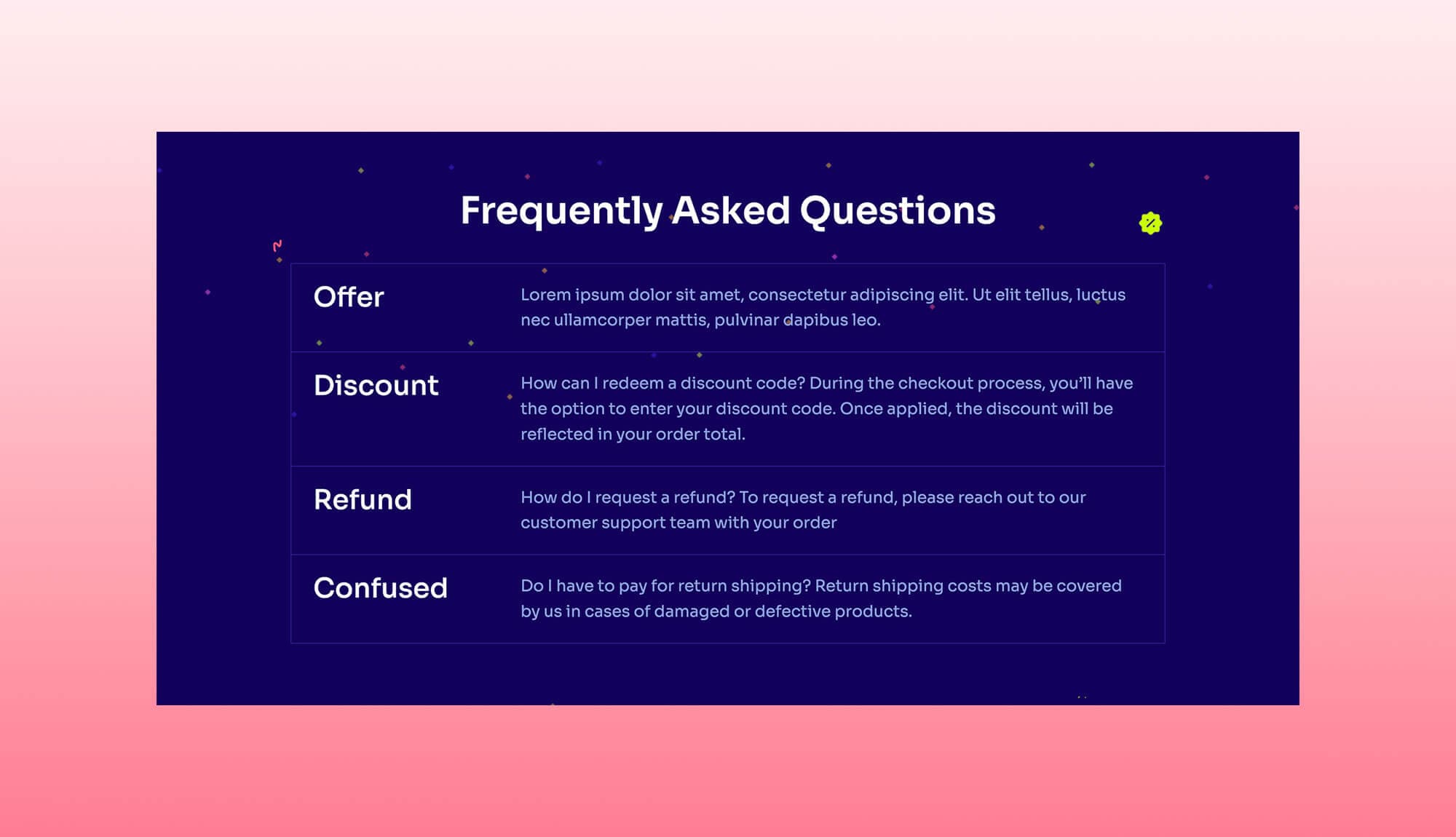 BlackMania Cyber Monday FAQ Section Banner