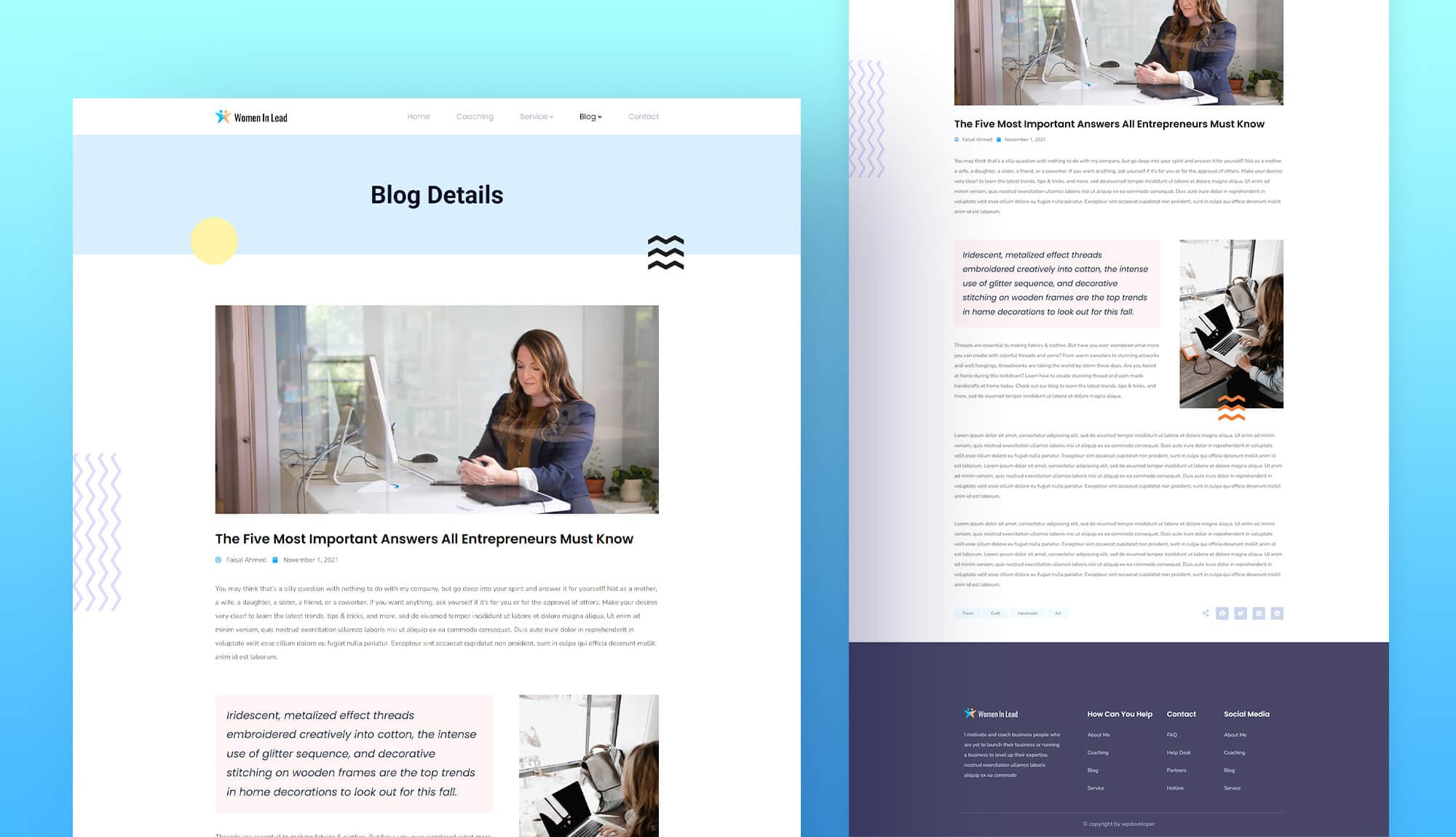 Women In Lead Single Post Page Banner