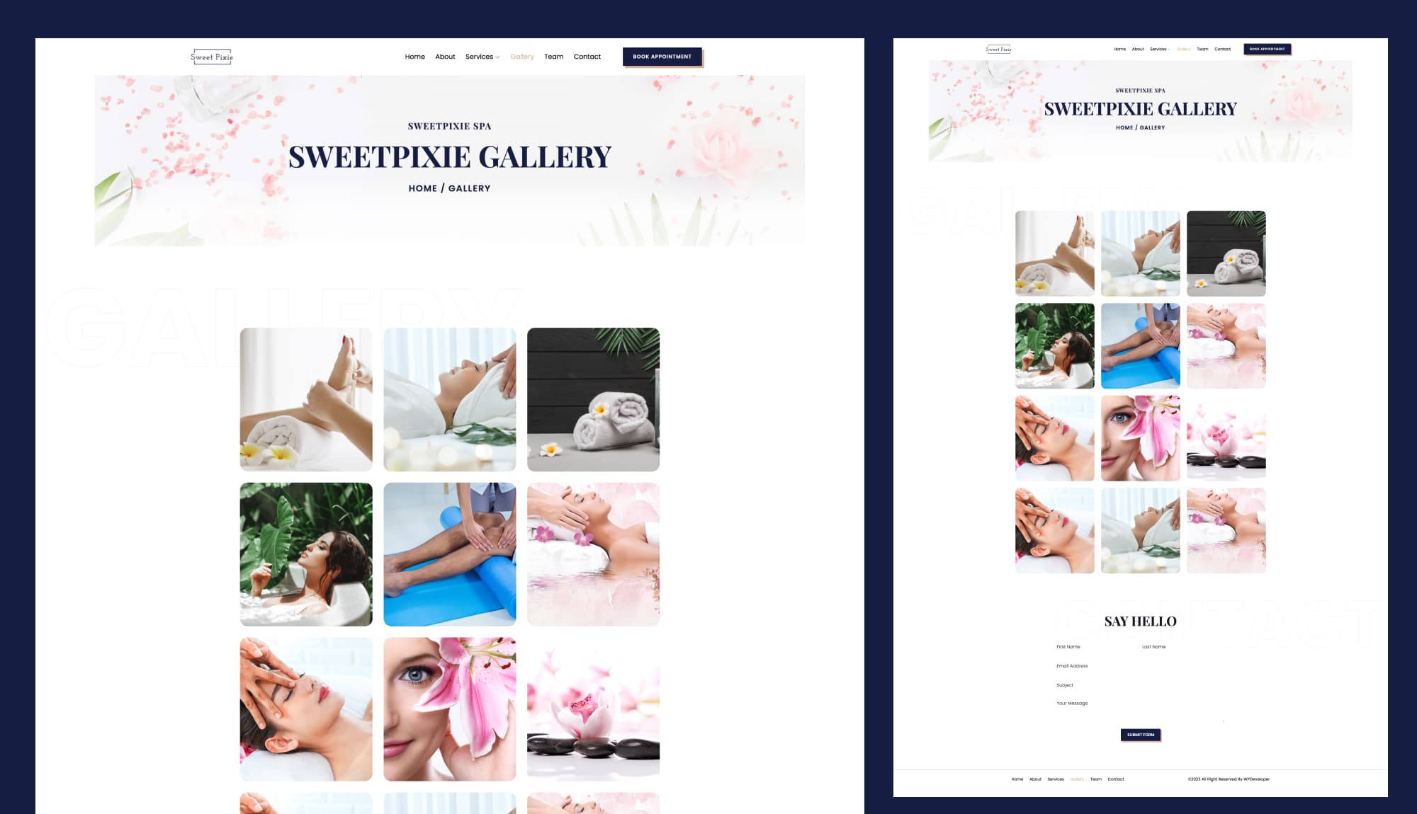 Sweet Pixie Gallery Page For Gutenberg Banner