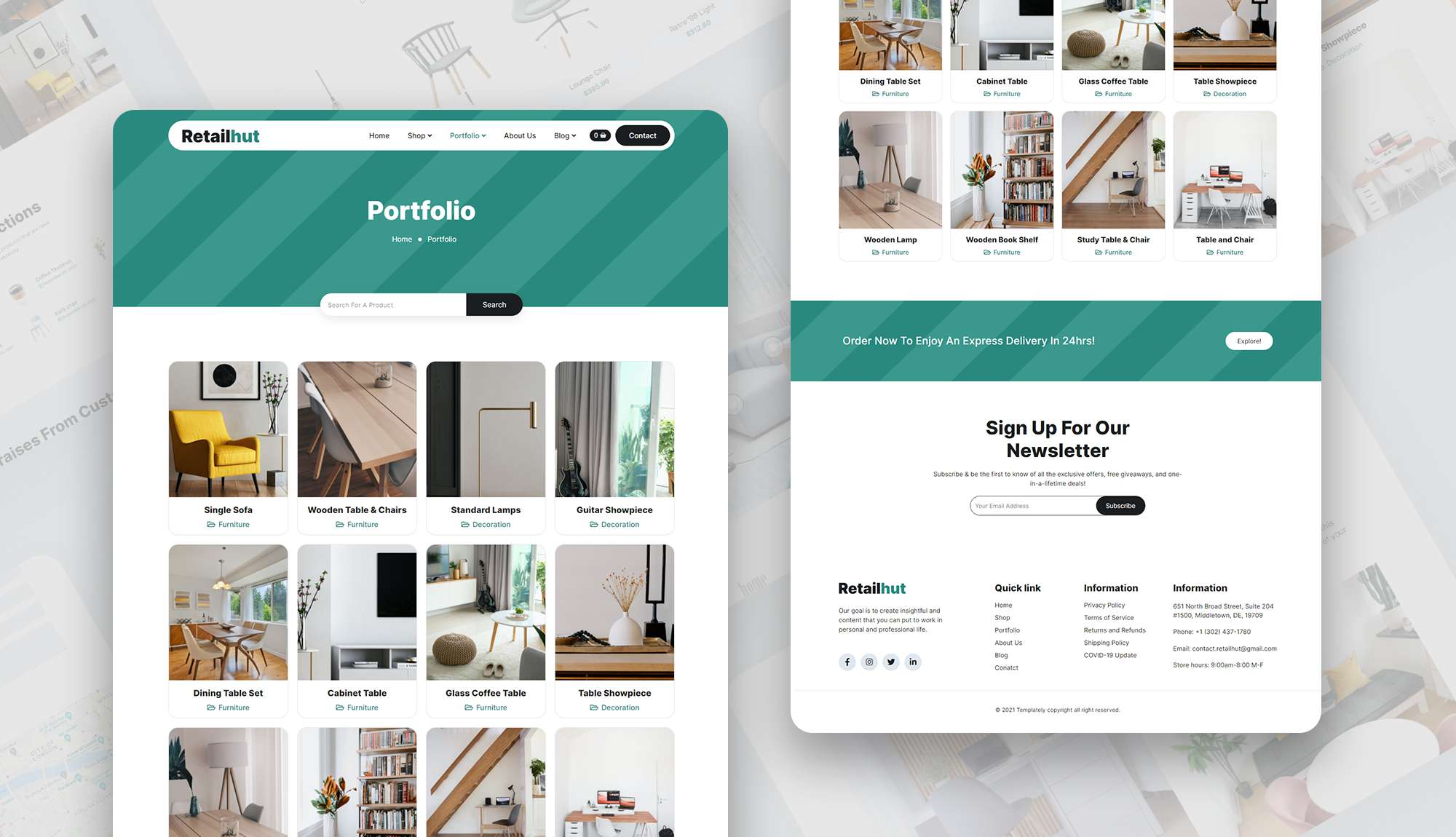 RetailHut Portfolio Page Banner