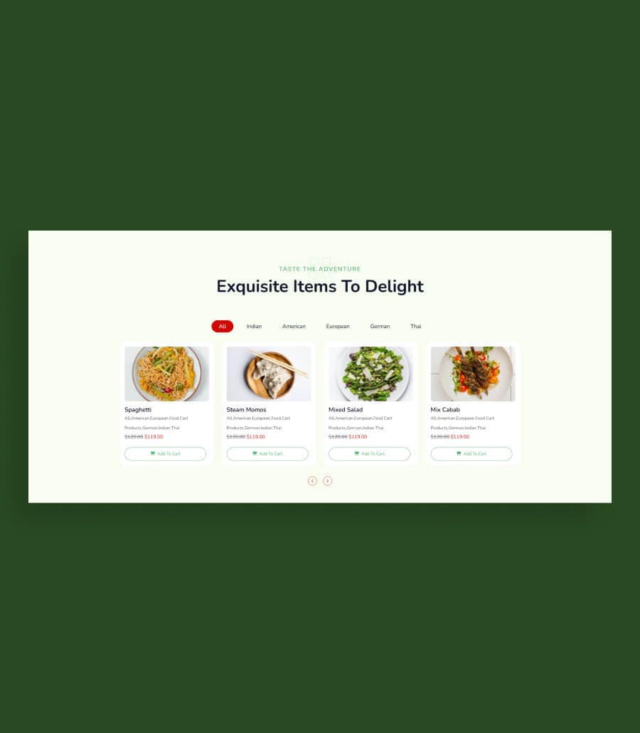 Gourmet Wheels Product Filter Section for Gutenberg thumbnail
