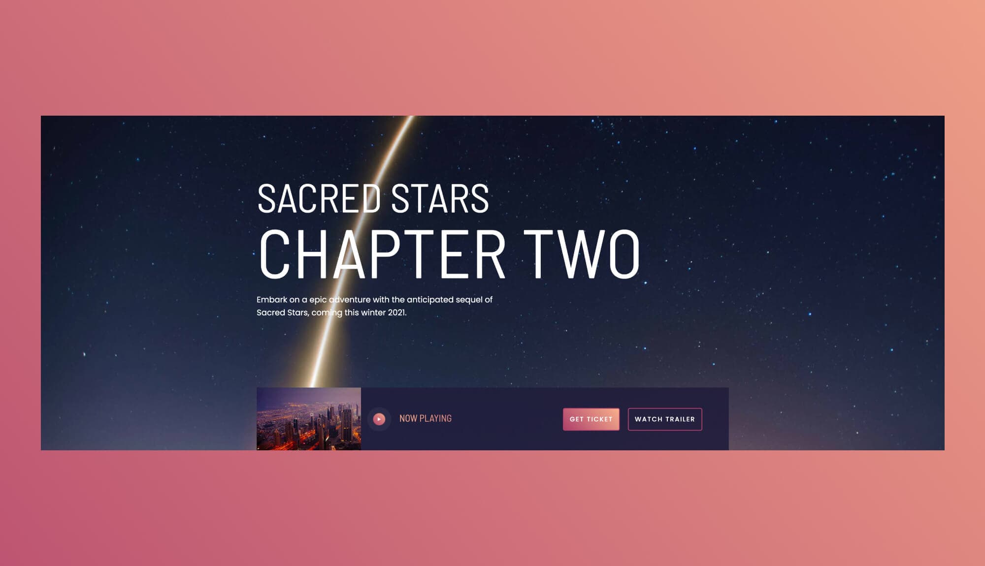 Movie Box Hero Section For Gutenberg Banner