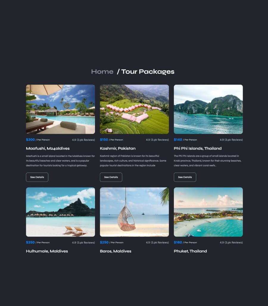 ExploreLy Tour Packages Section For Gutenberg thumbnail