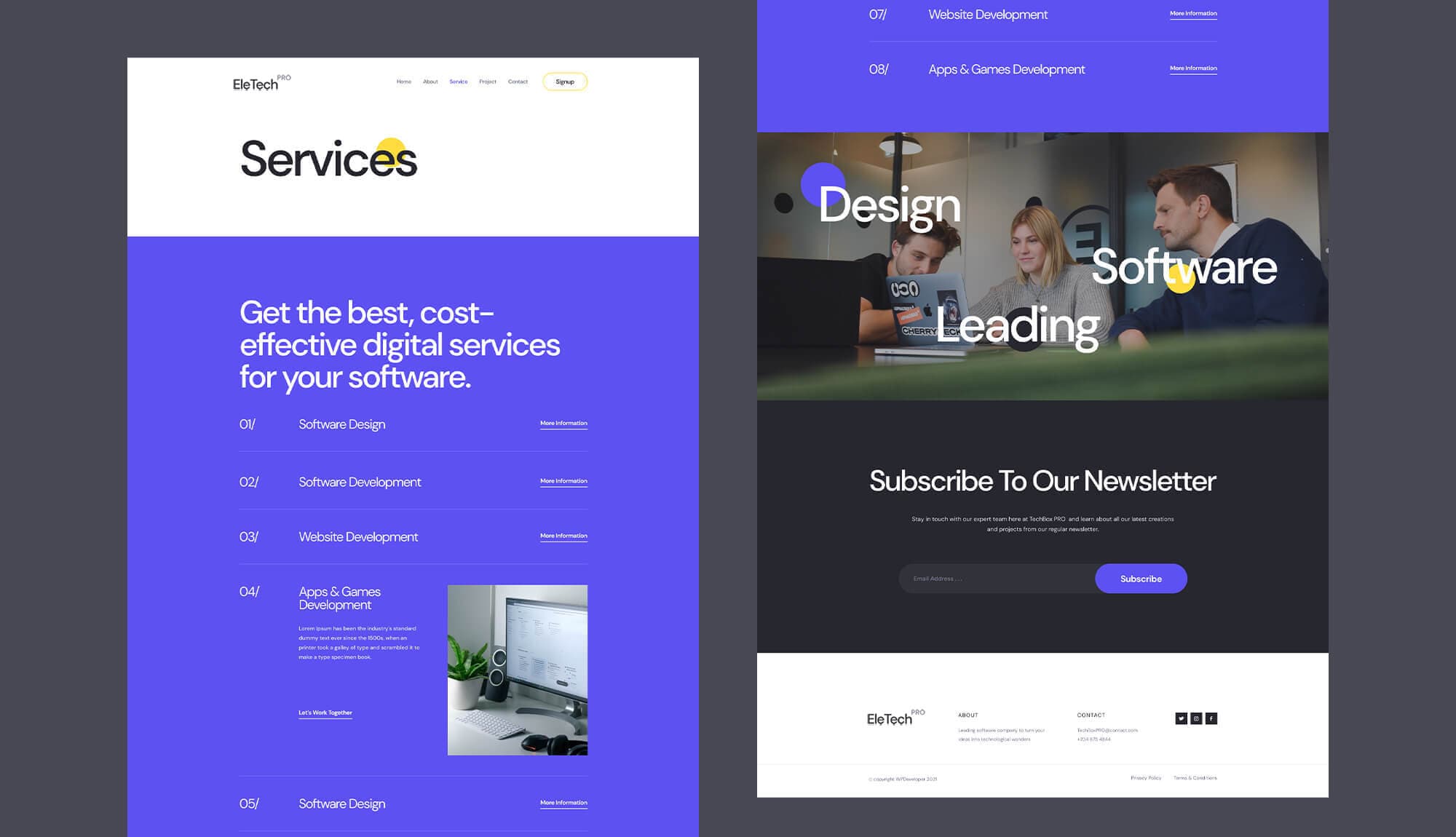 EleTech Services Page Banner