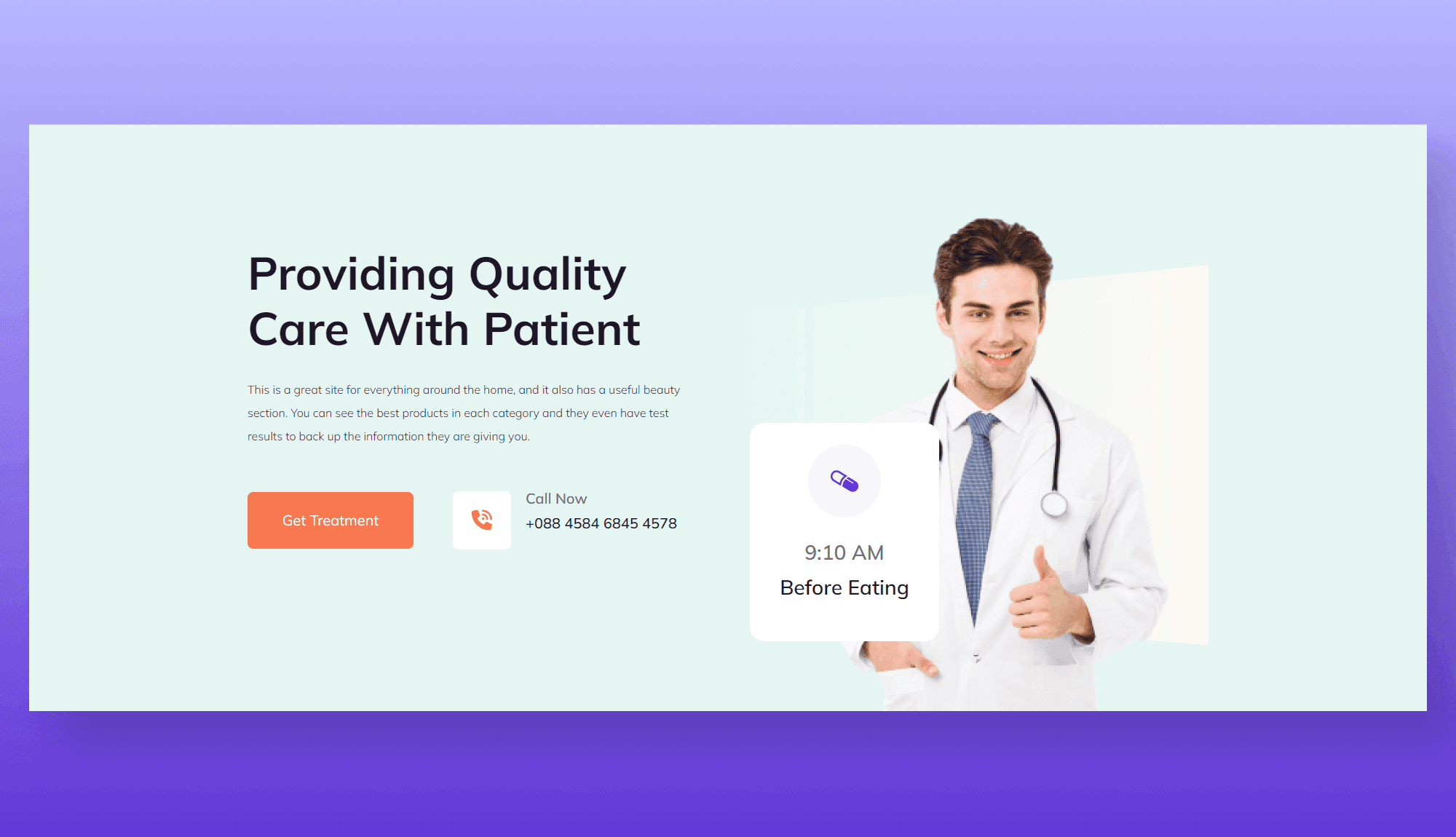 Dear Doc Hero Section For Gutenberg Banner