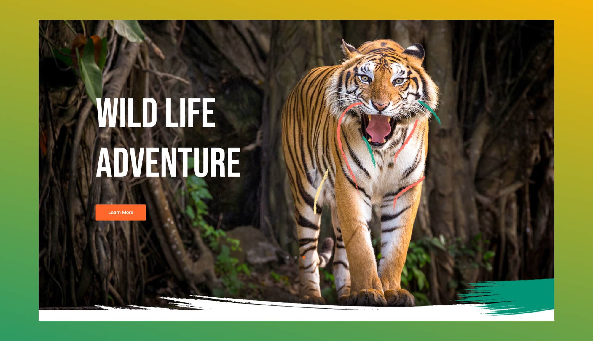 Zoo Park Hero Section For Gutenberg Banner