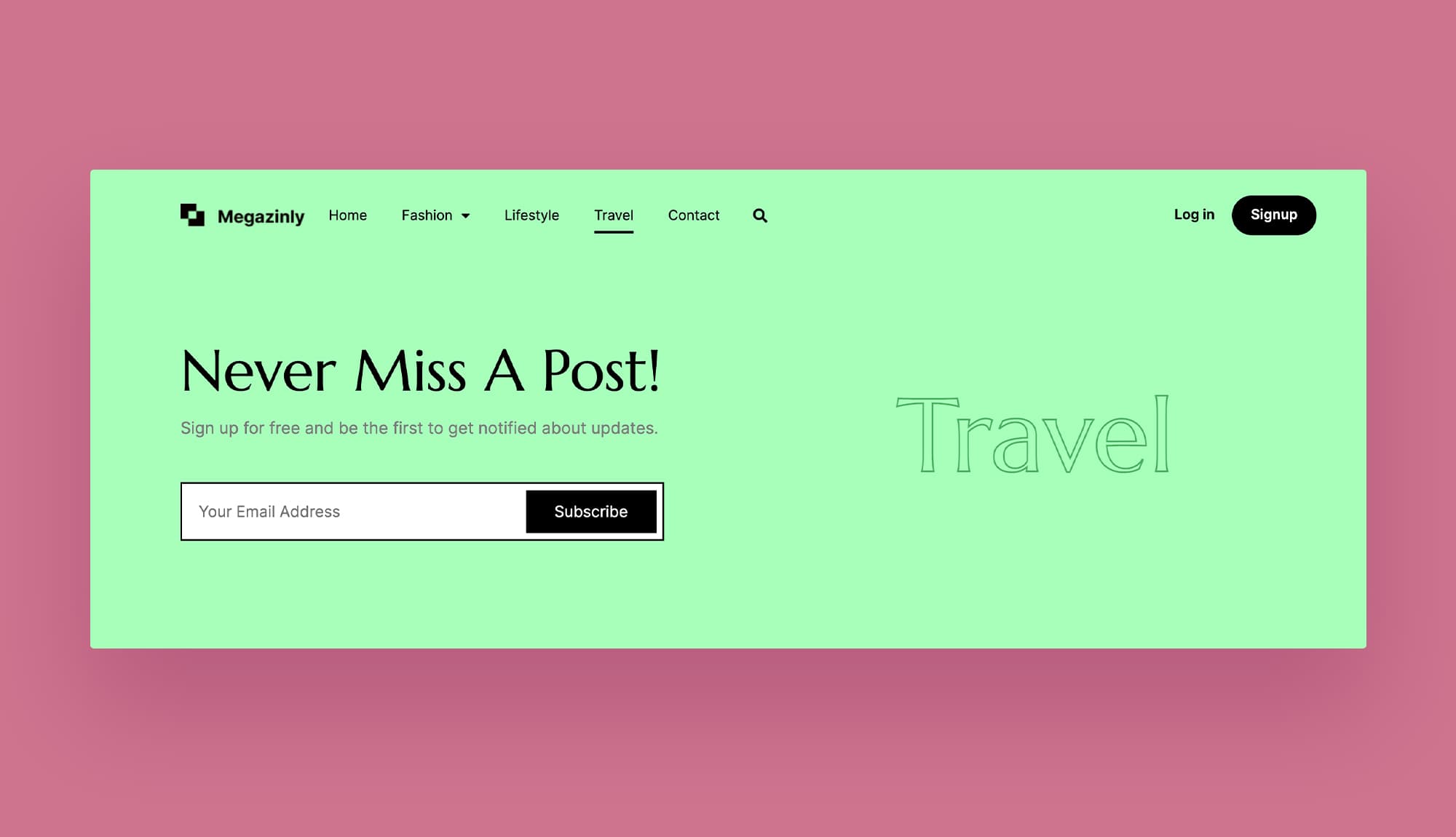 Magazinely Category Page Banner Section Banner