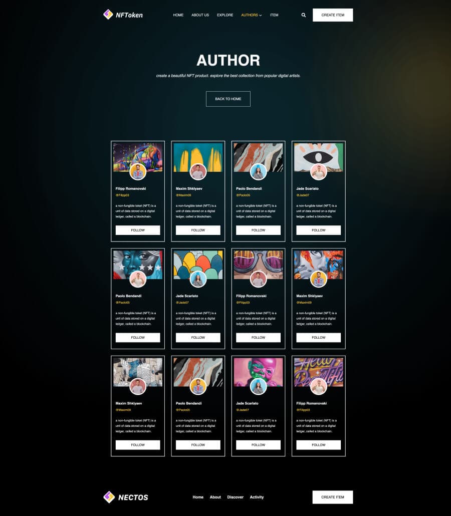 NFToken Author Page For Gutenberg thumbnail