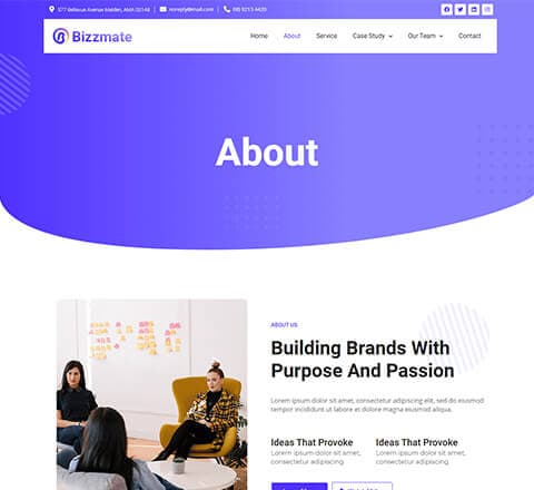Bizzmate Agency About Page thumbnail