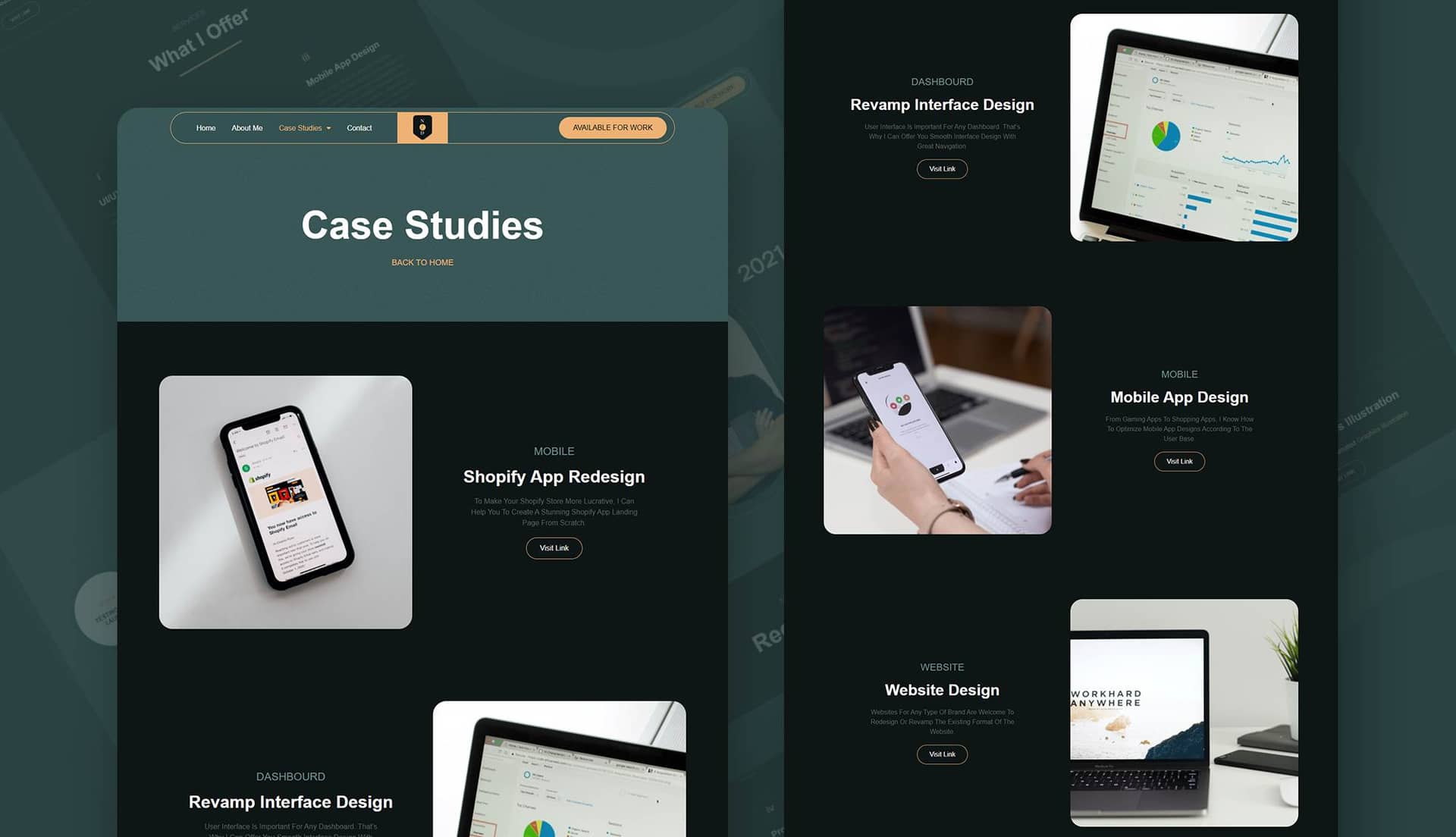 SleekResume Case Studies Page By Templately