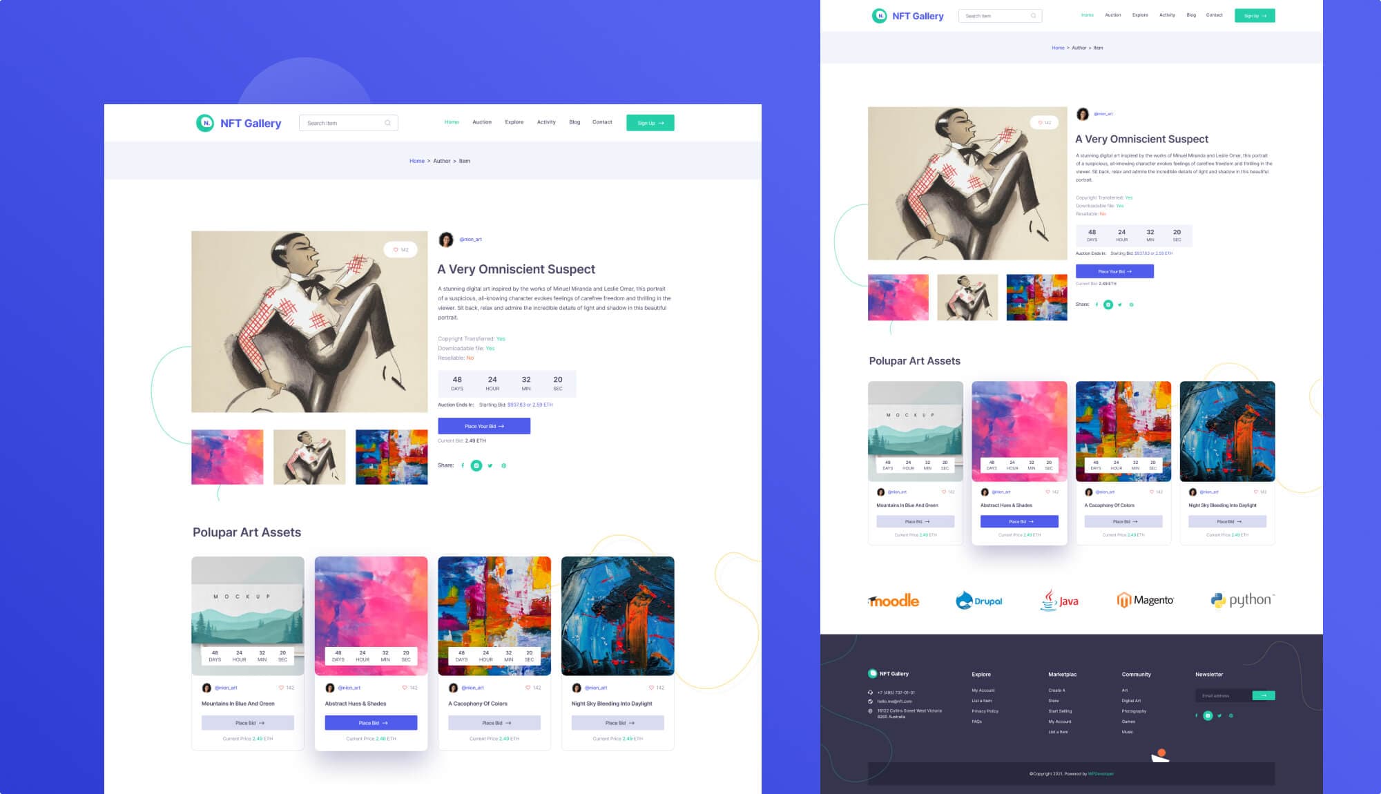 NFTGallery Details Page Banner