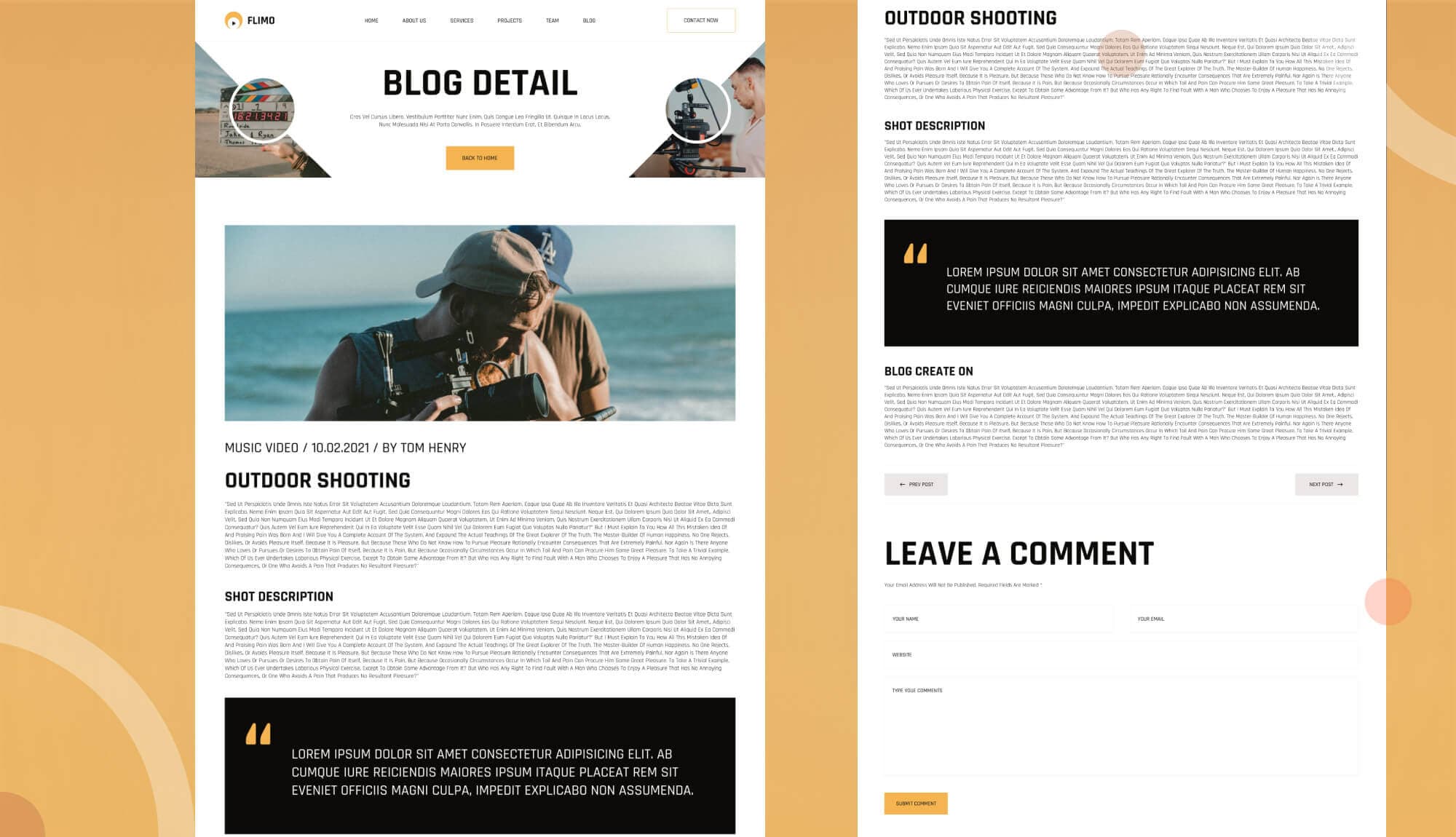 Flimo Single Post Page Banner