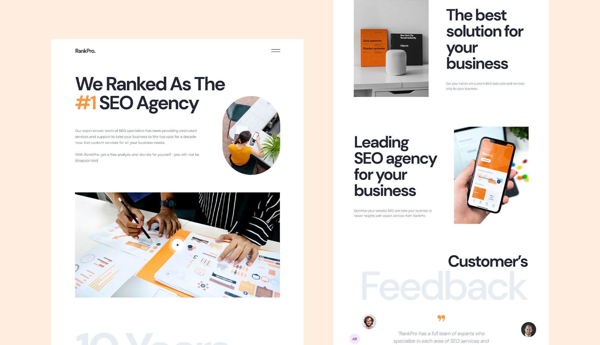 RankPro About Page By Templately