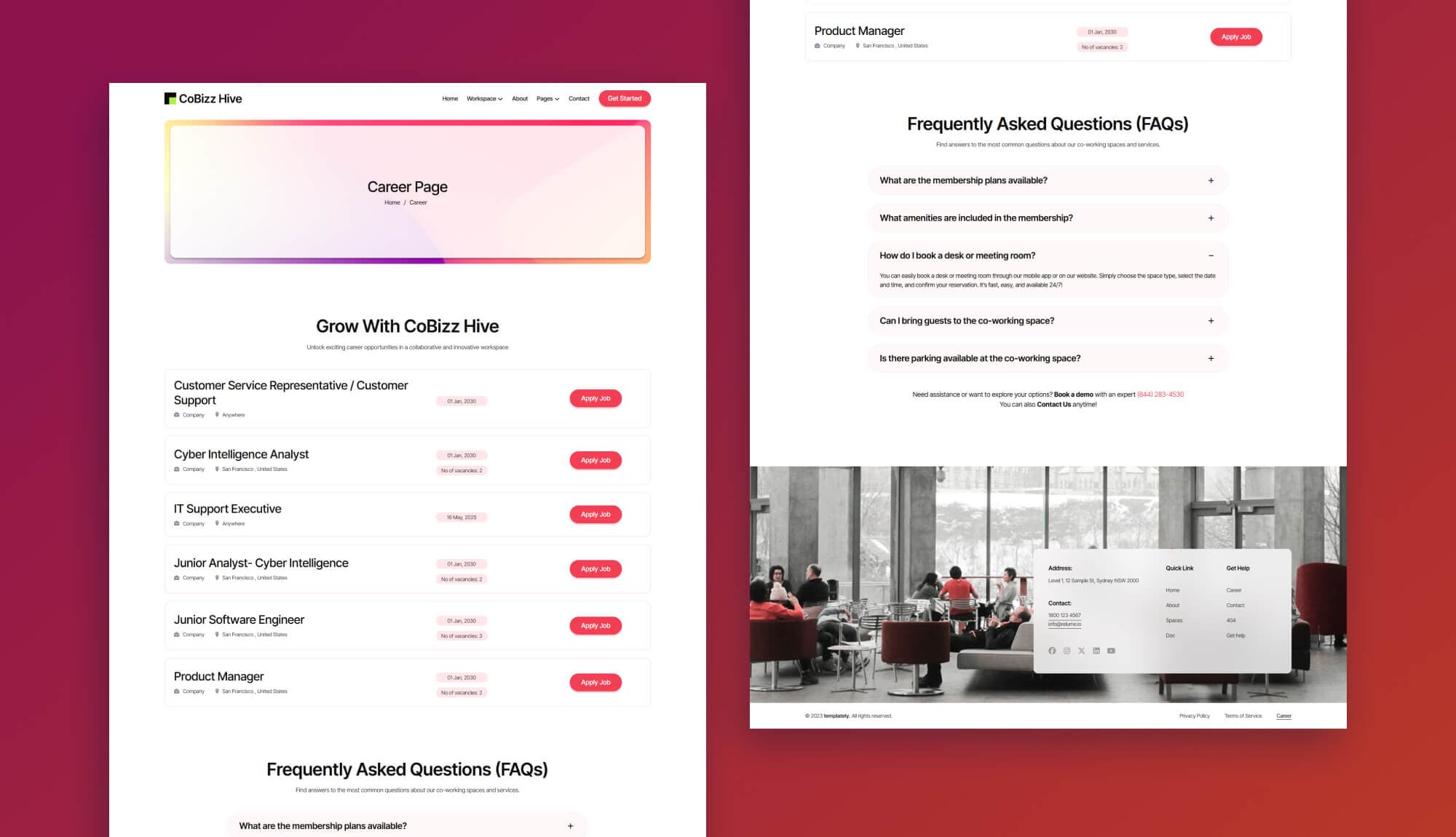 Cobizzhive Career Page Gutenberg Banner