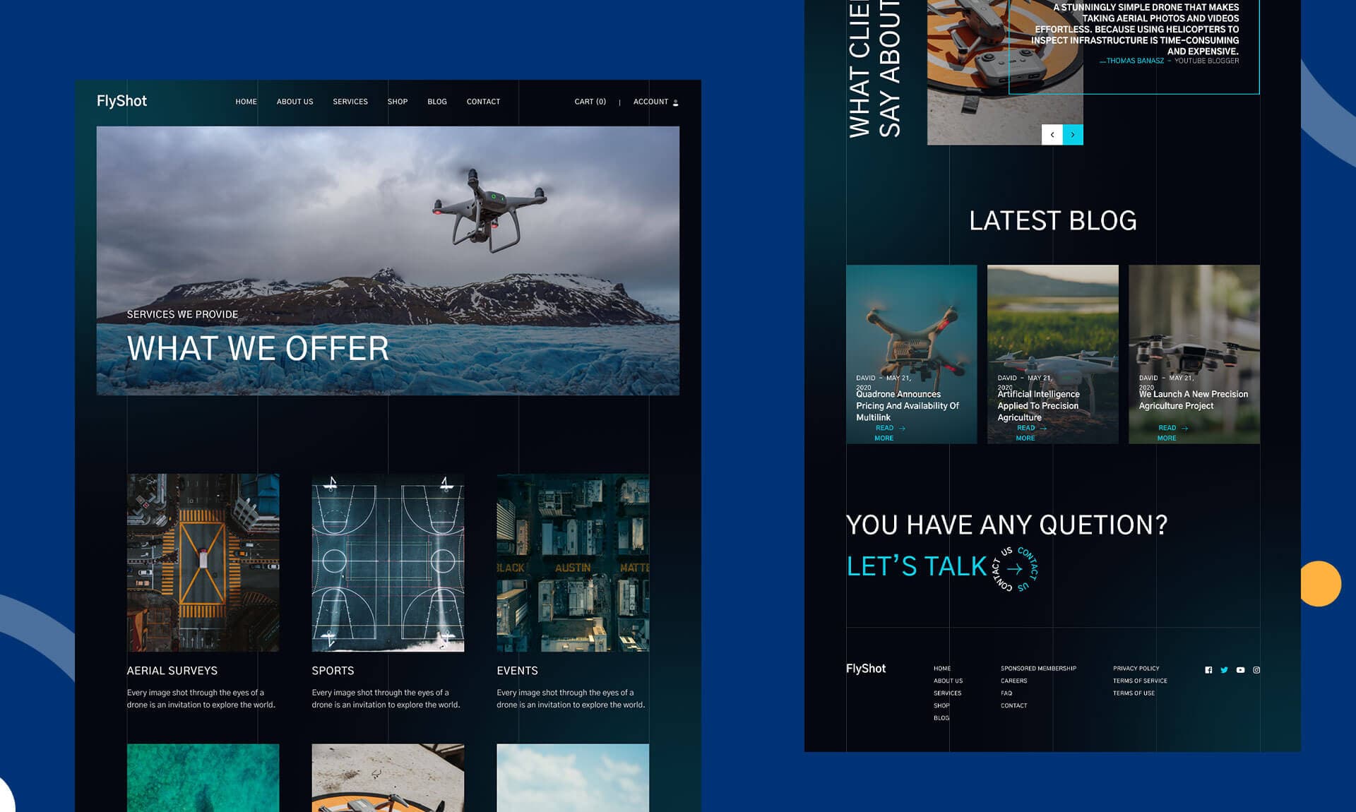 FlyShot Services Page Banner