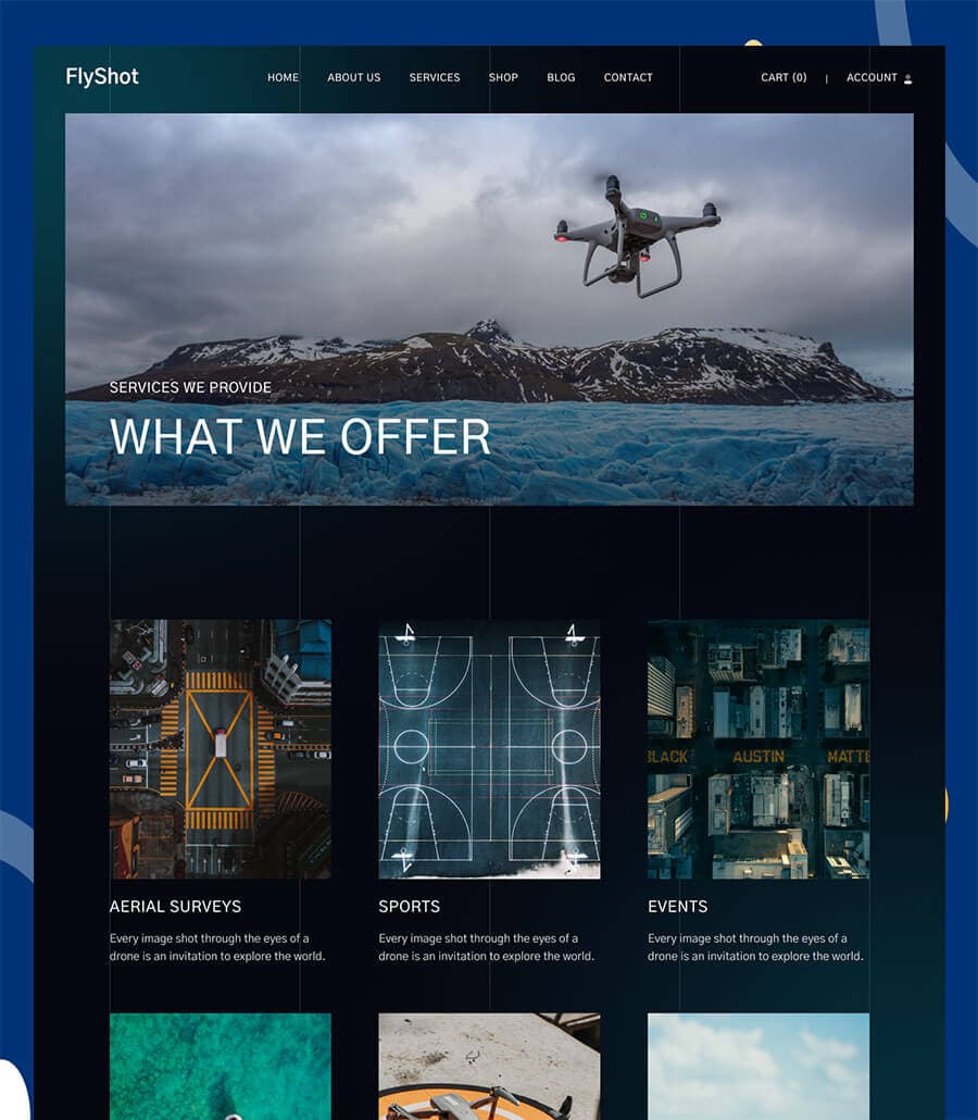 FlyShot Services Page thumbnail