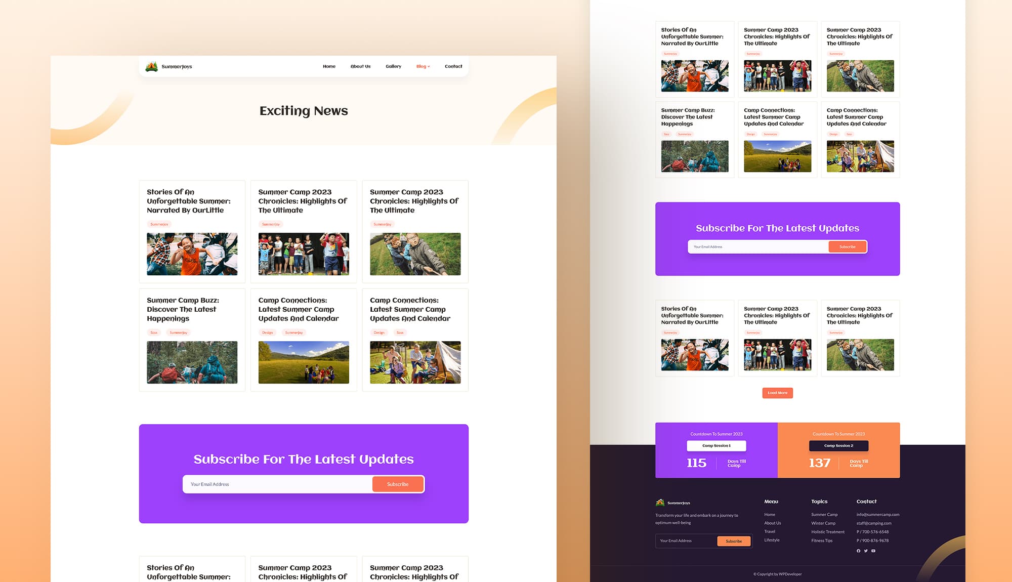 SummerJoy Blog Page Banner