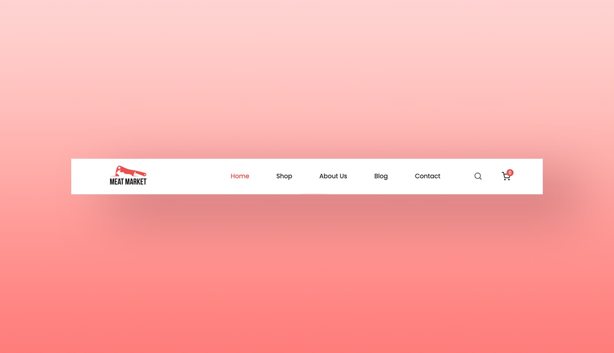 Meat Market Header Section For Gutenberg By Templately