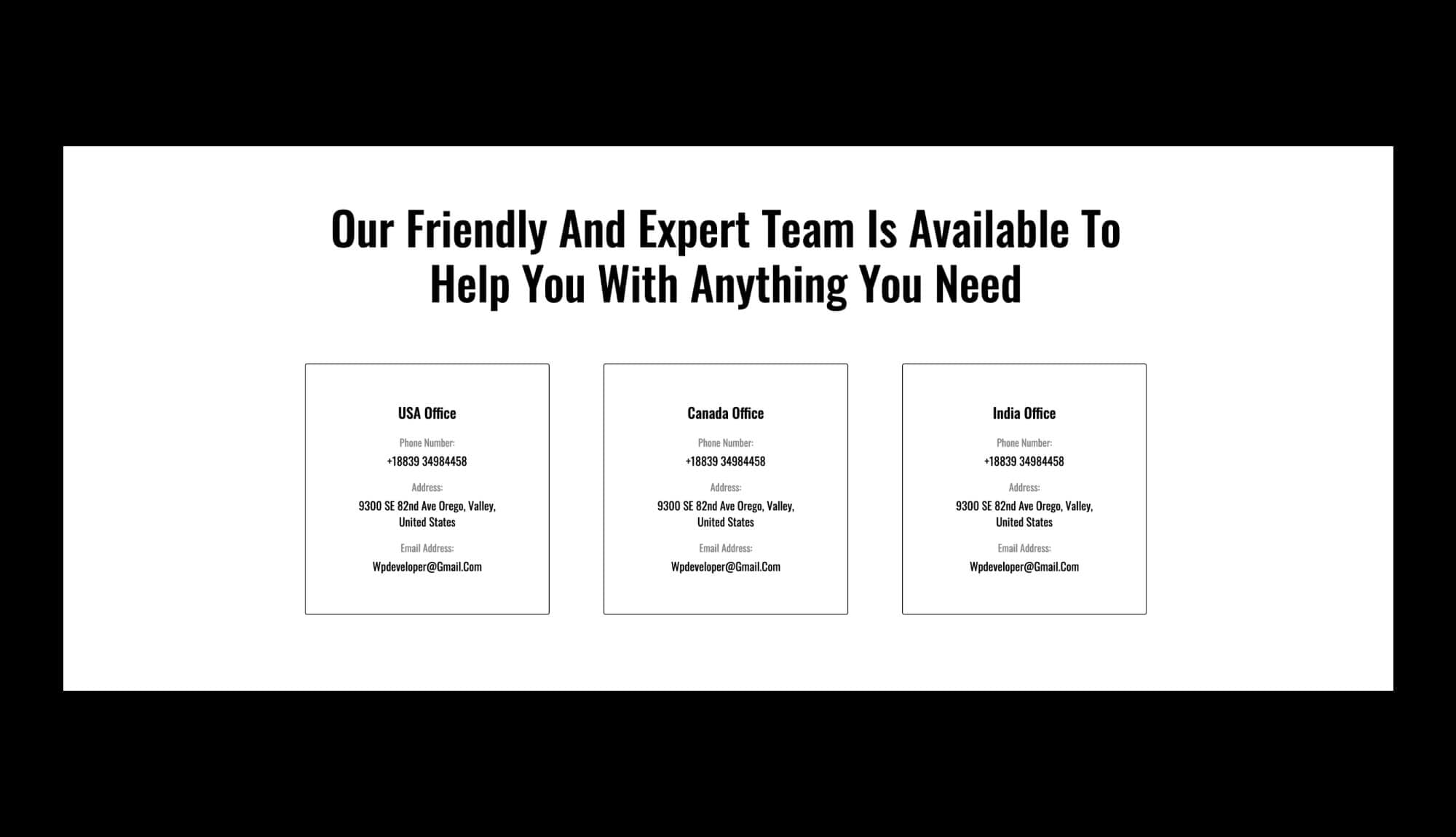 GlamWalk Office Address Section Banner