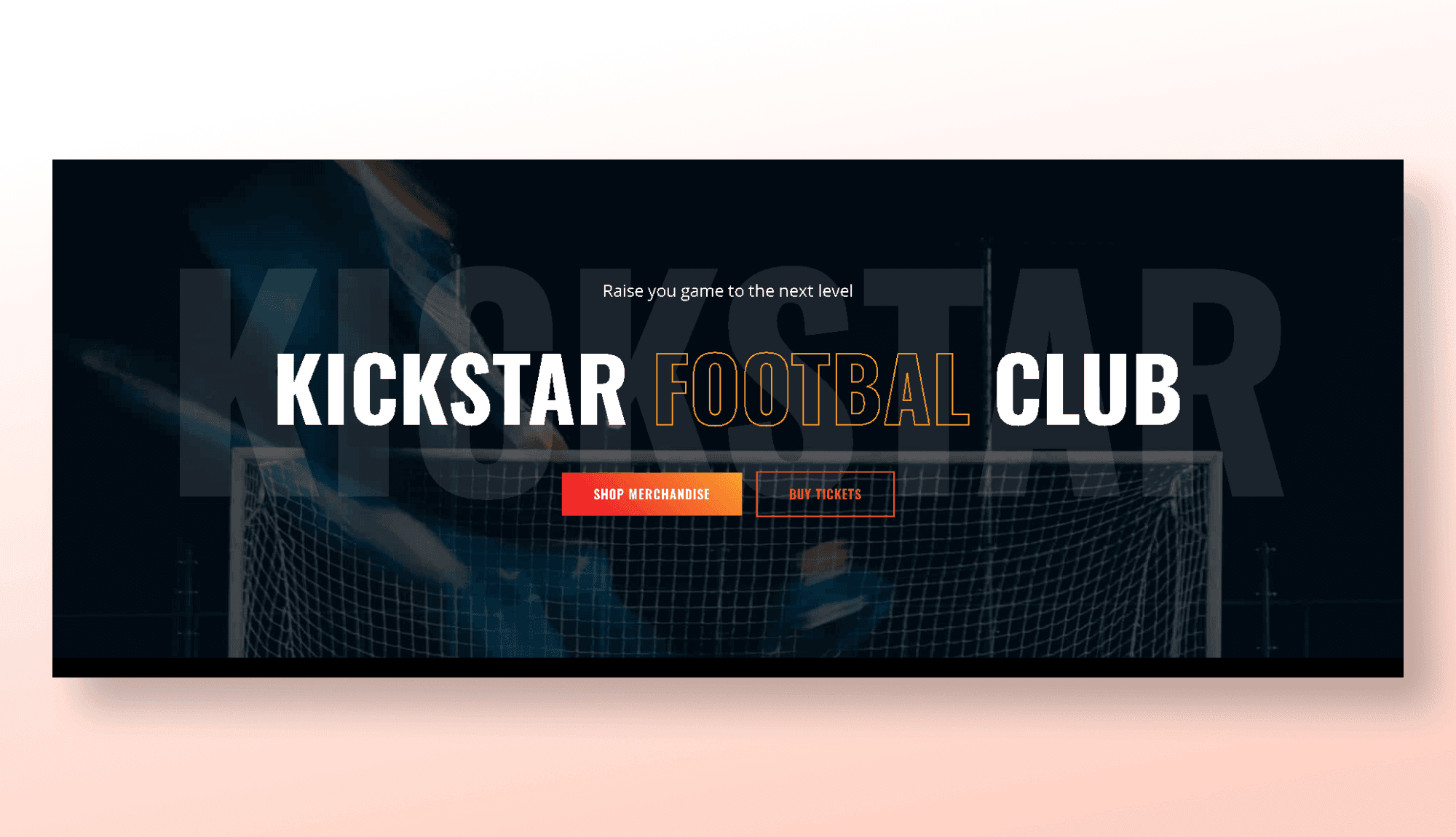 Kickstar Hero Section For Gutenberg Banner