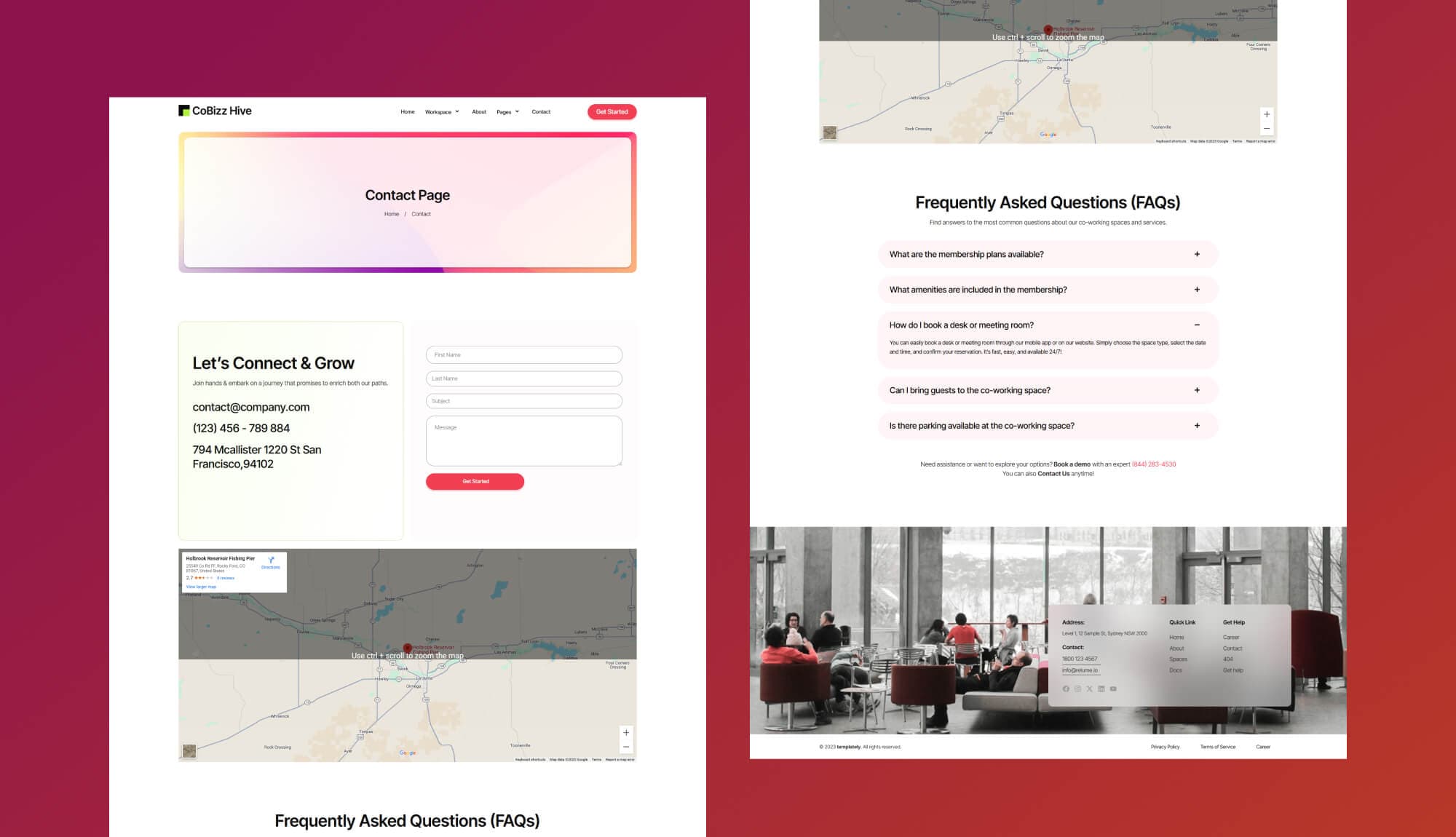 Cobizz Hive Contact Page Banner
