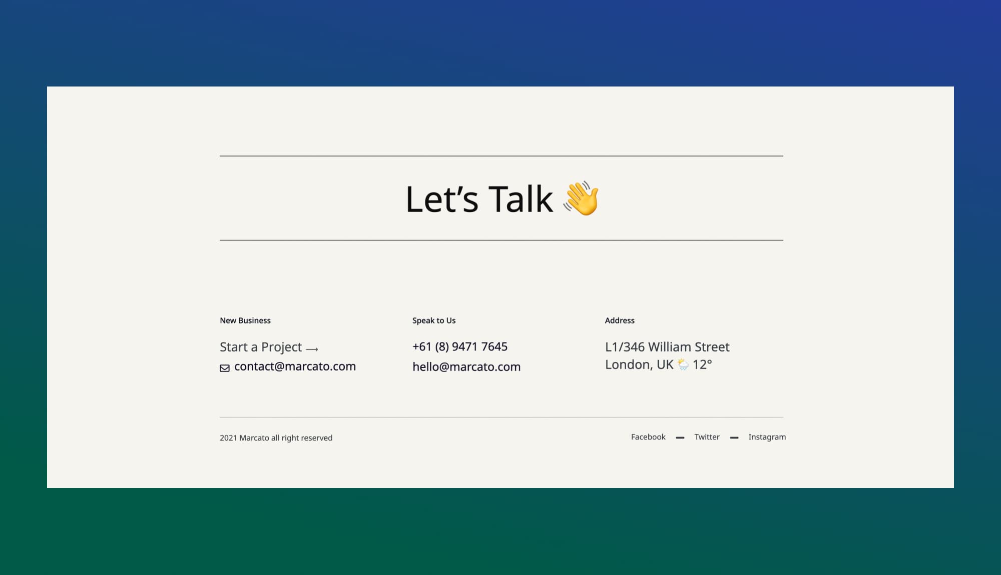 CandyBox Footer Section For Gutenberg Banner
