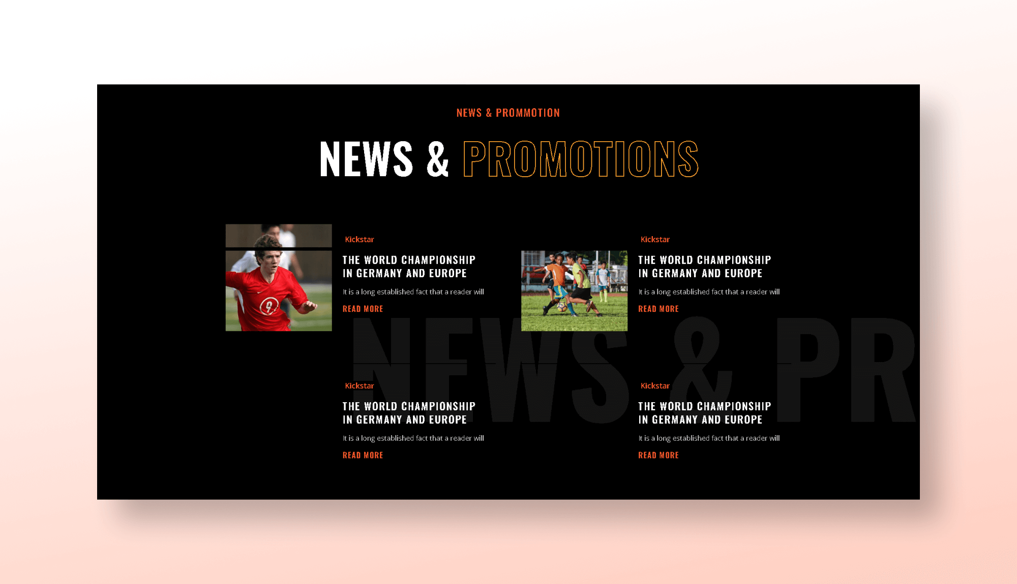 Kickstar News Section For Gutenberg Banner