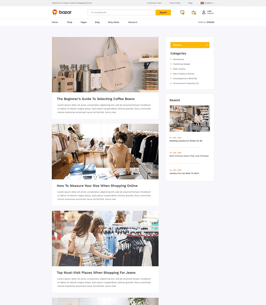 Bazar Blog Page thumbnail