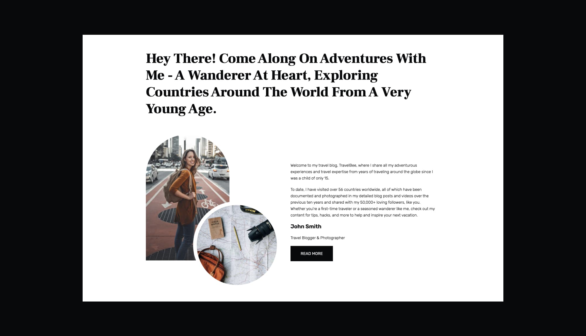 TravelBee Info Section Banner