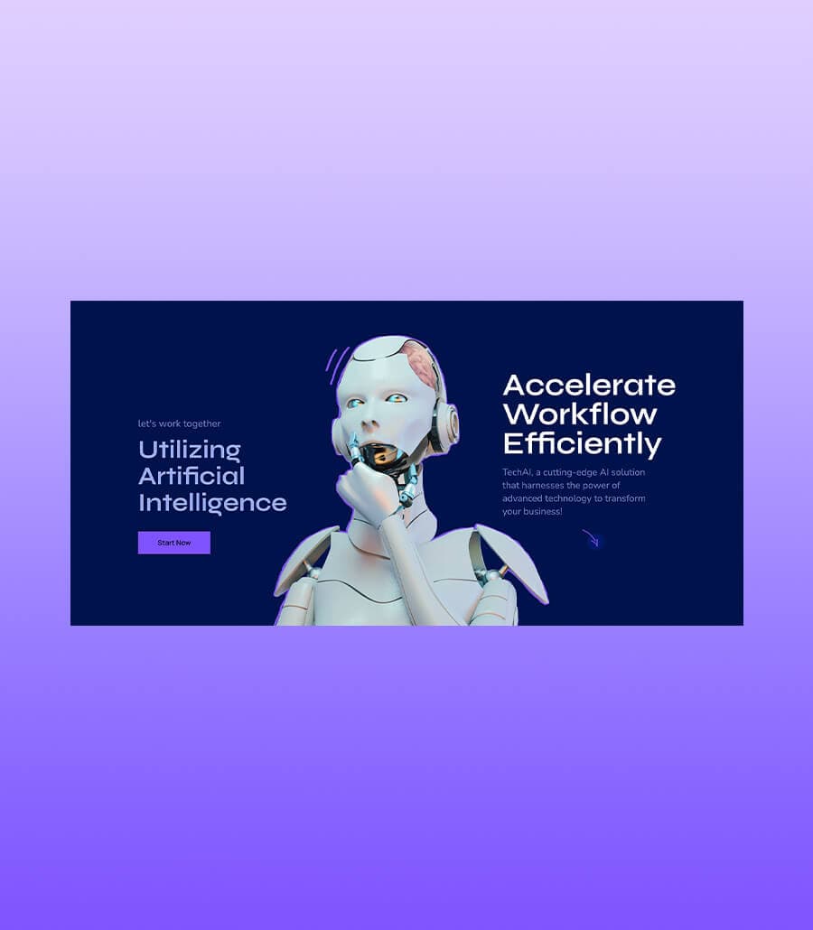 TechAI Hero Section For Gutenberg thumbnail