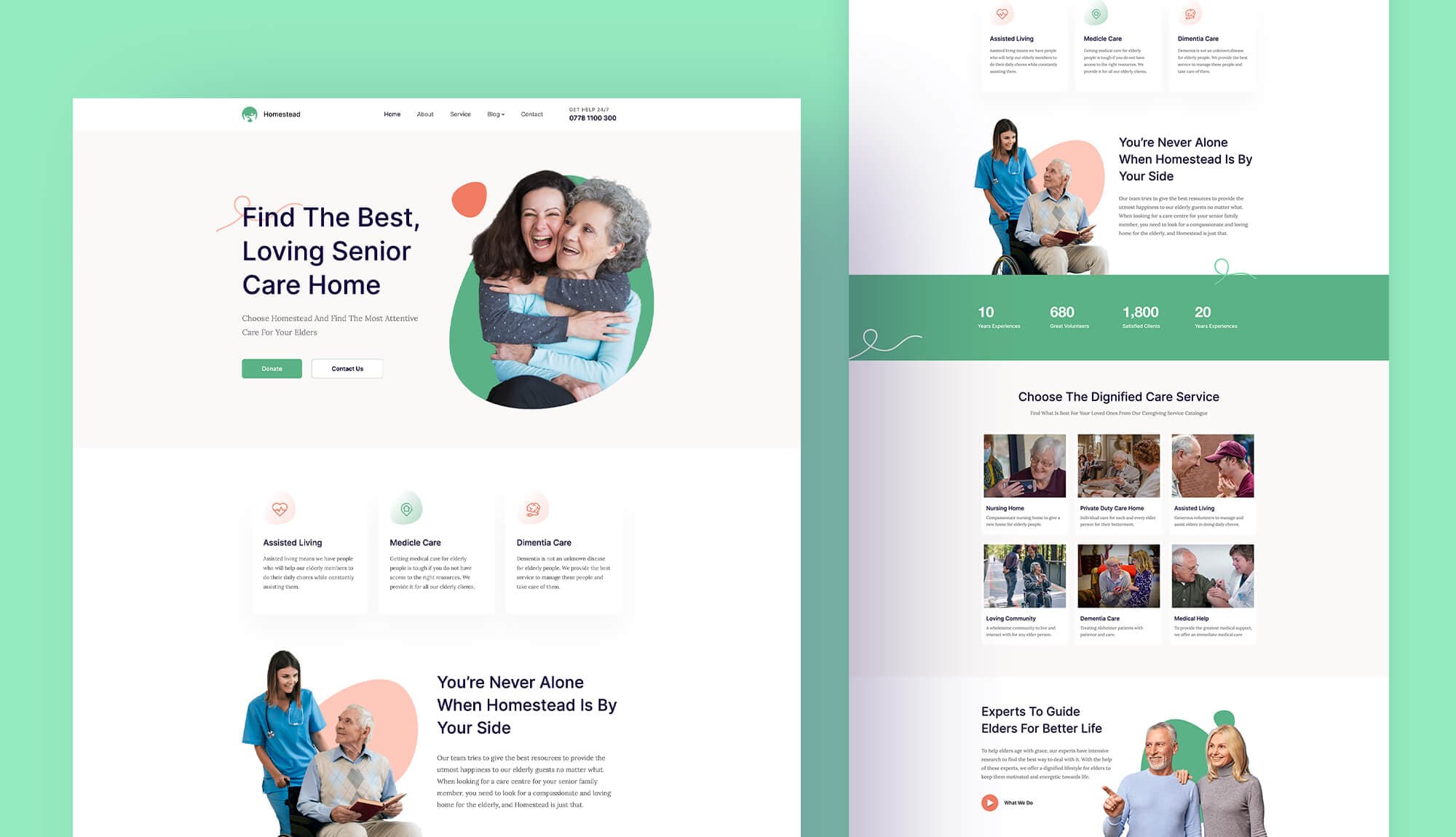 Homestead Home Page For Gutenberg Banner