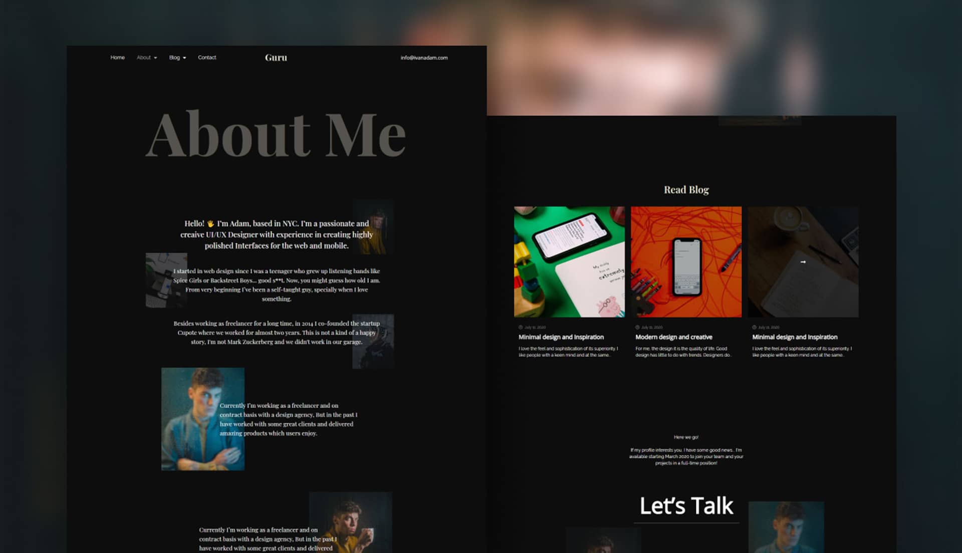 Guru About Page By Templately