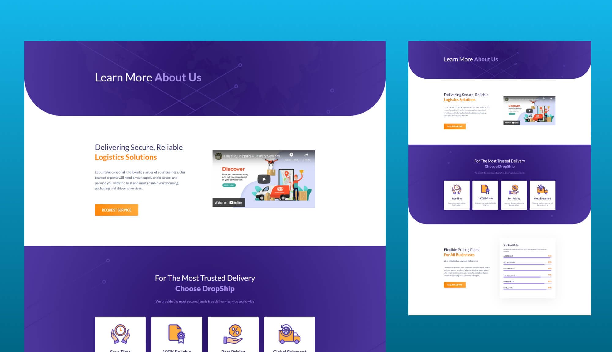 DropShip About Page For Gutenberg Banner