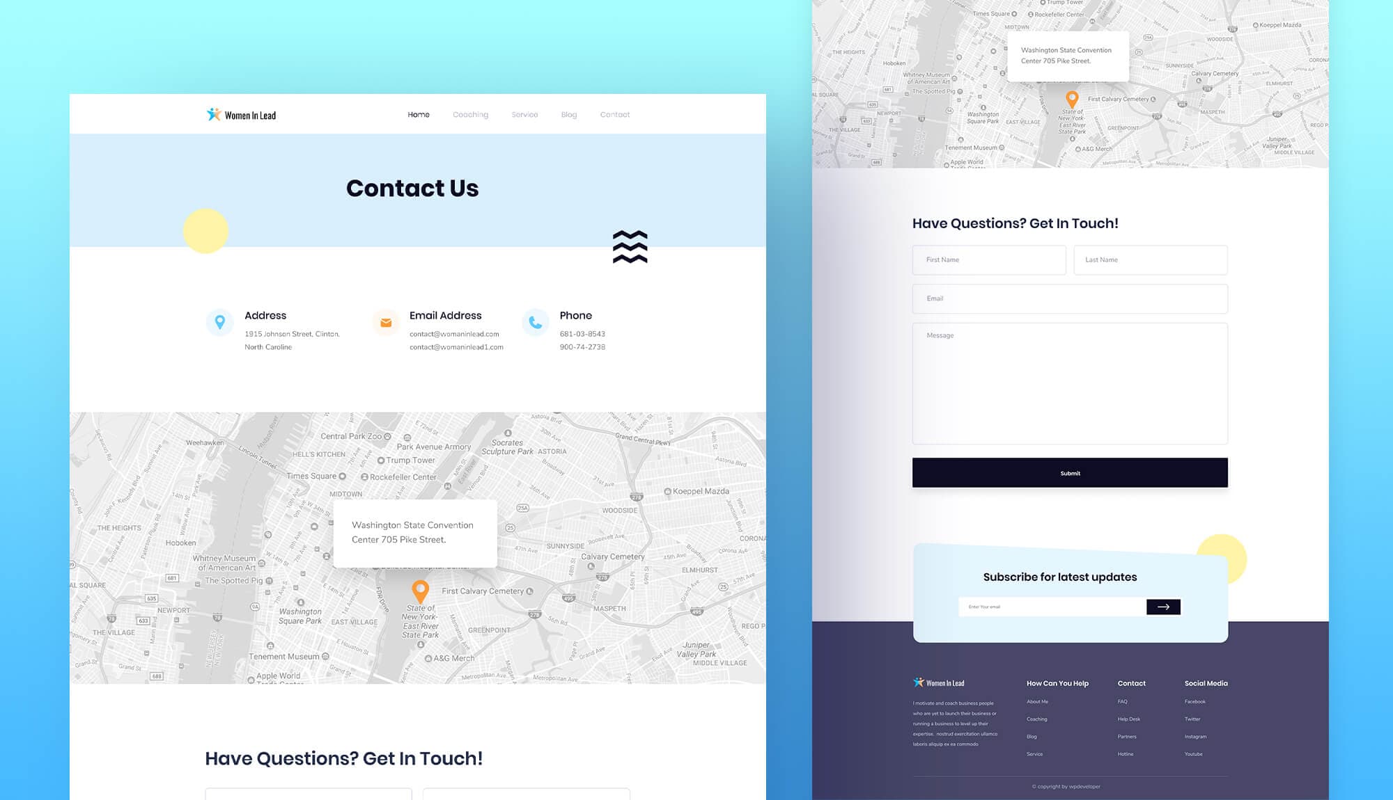 Women In Lead Contact Page Banner