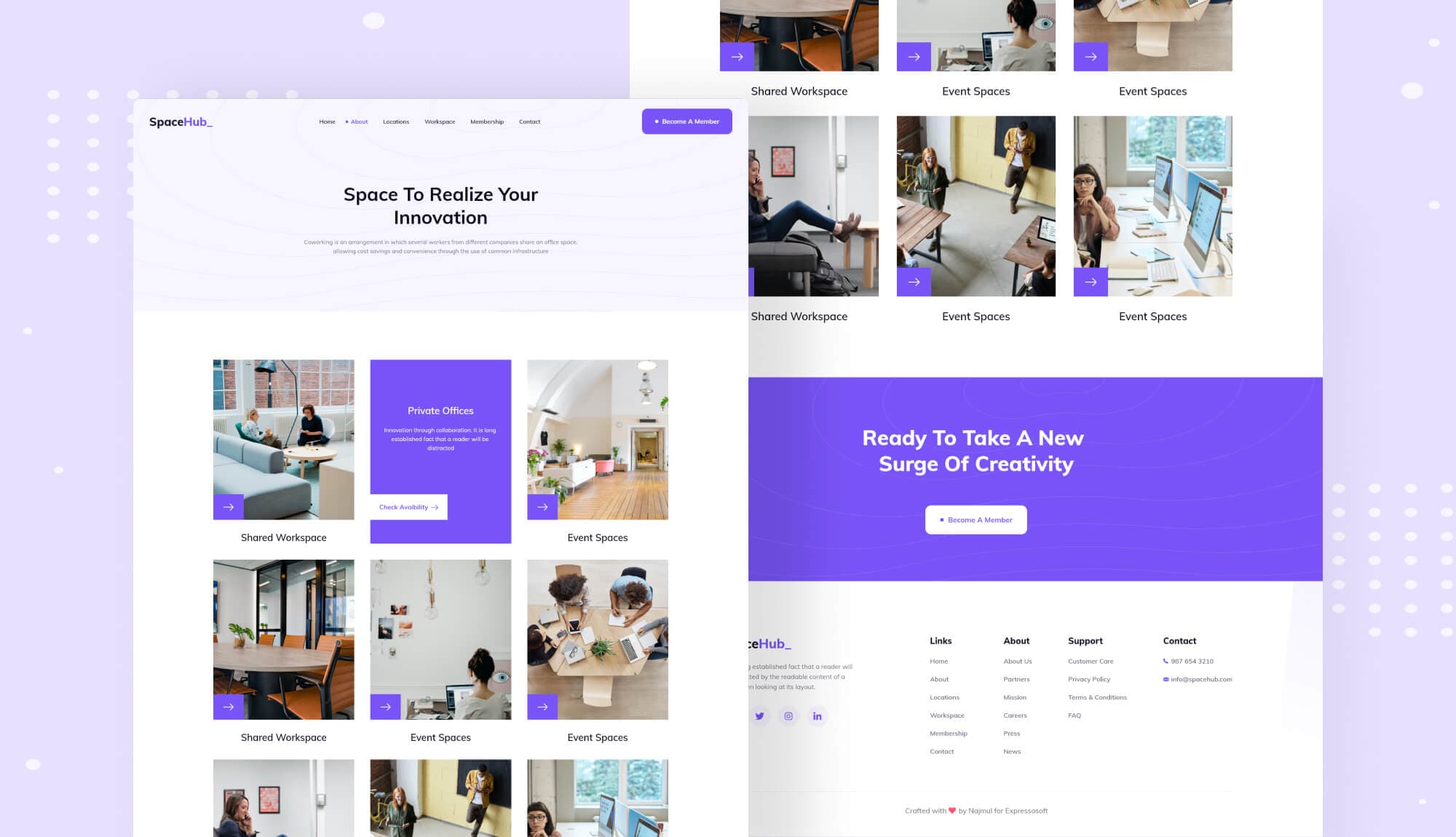 Space Hub Workspace Page Banner
