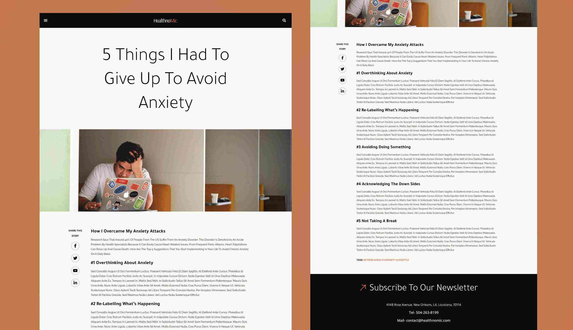 Healthnomic Single Post Page Banner