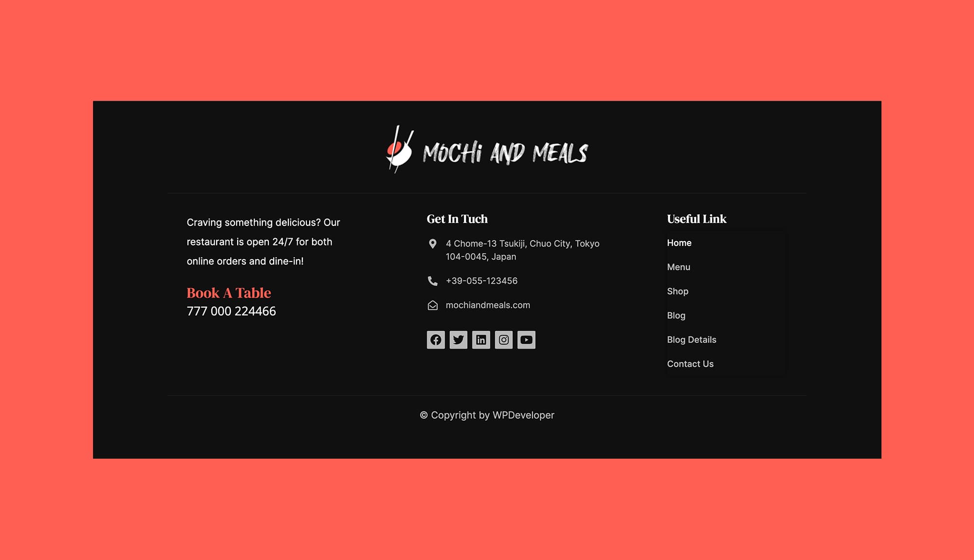 Mochi And Meals Footer Section Banner