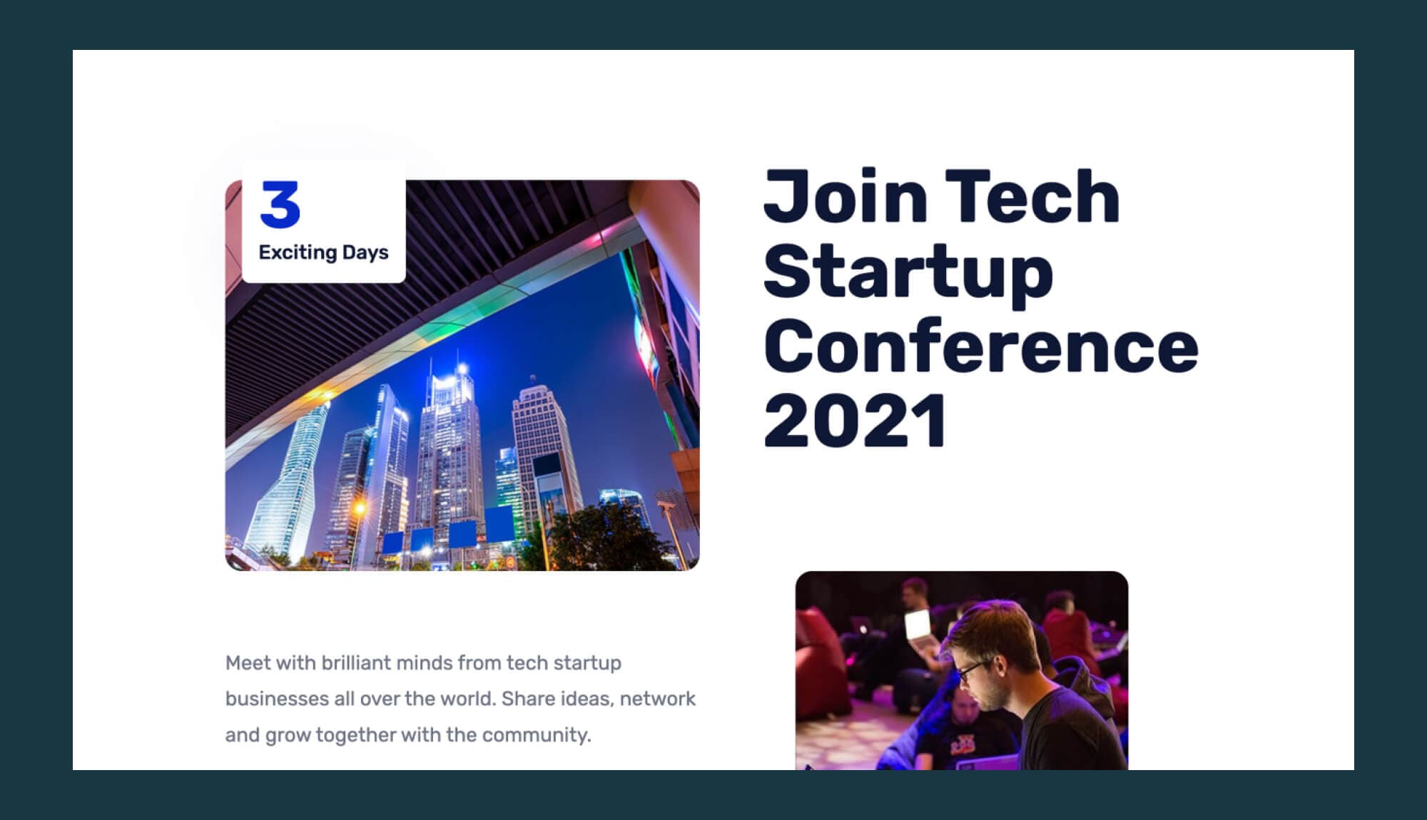 EventPress Pro Info Section For Gutenberg Banner