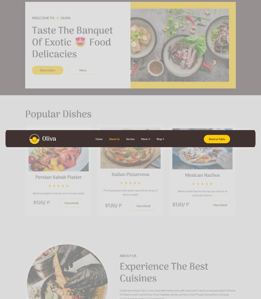 Oliva Header By Templately