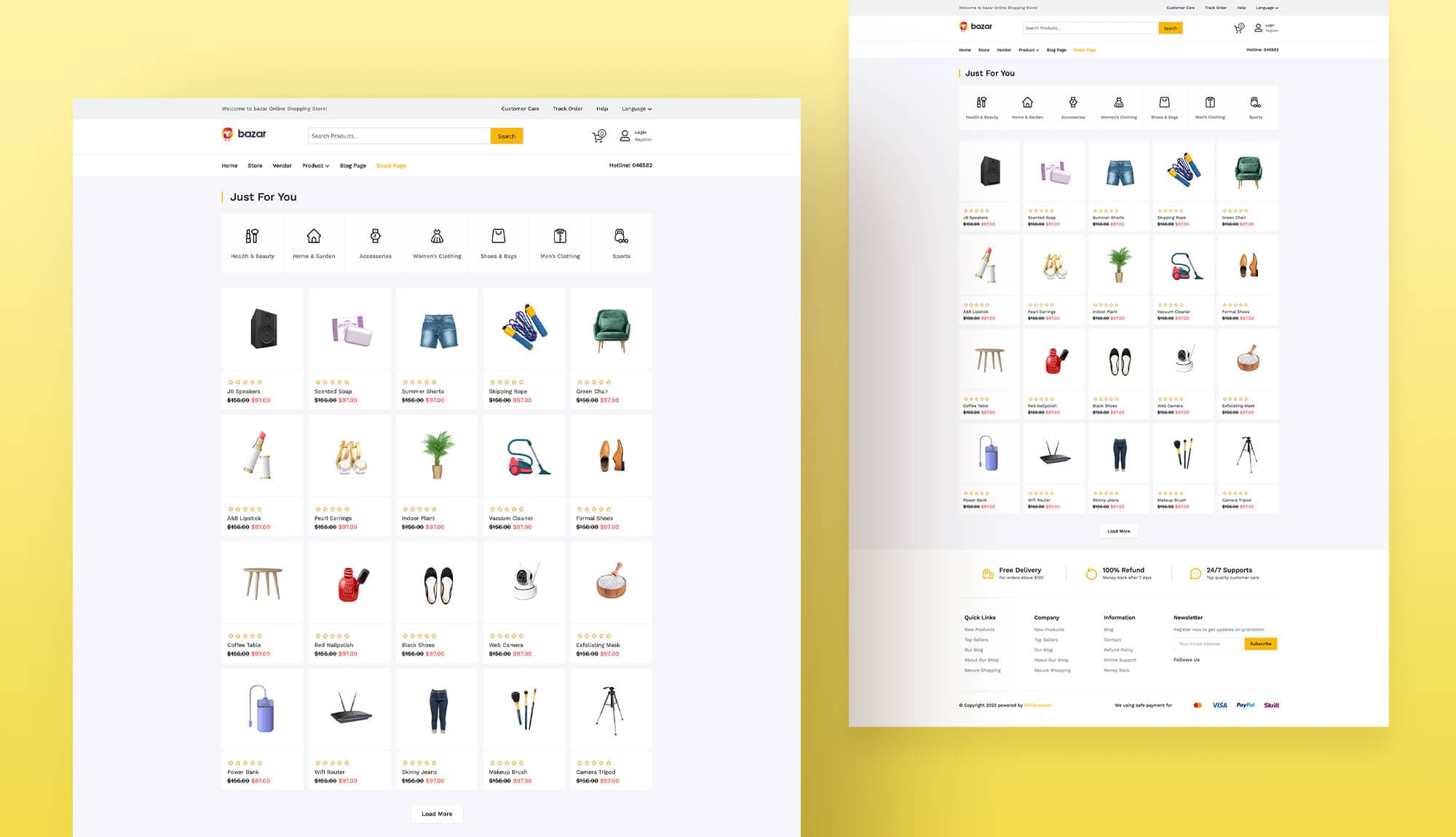 Bazar Deals Page For Gutenberg Banner