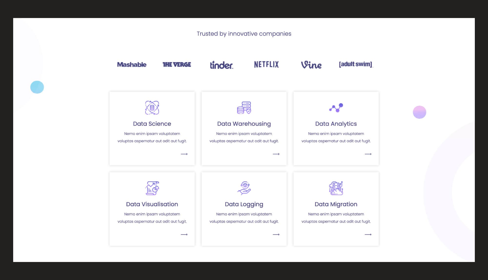 DLab Services Section For Gutenberg Banner