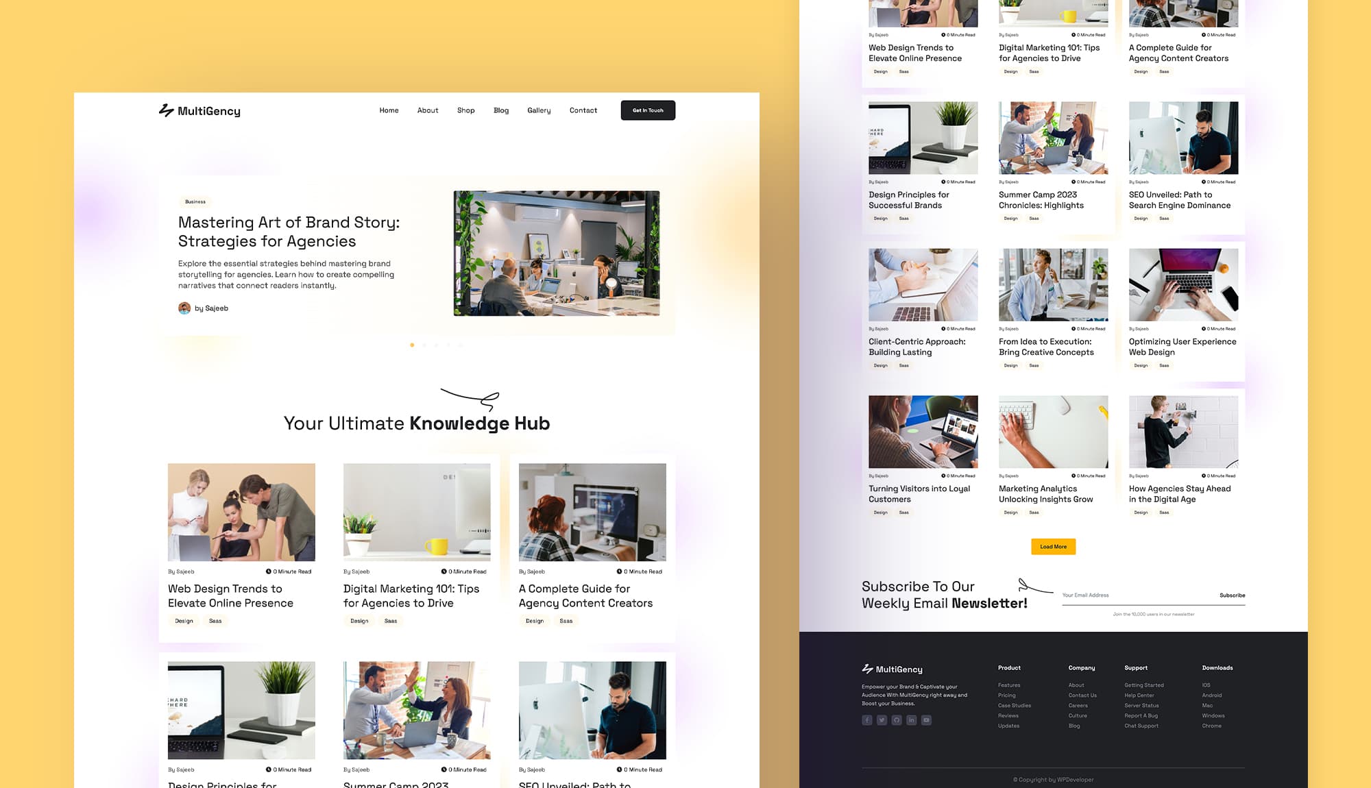MultiGency Blog Page For Gutenberg Banner
