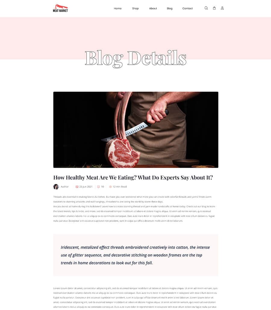 Meat Market Single Post Page thumbnail