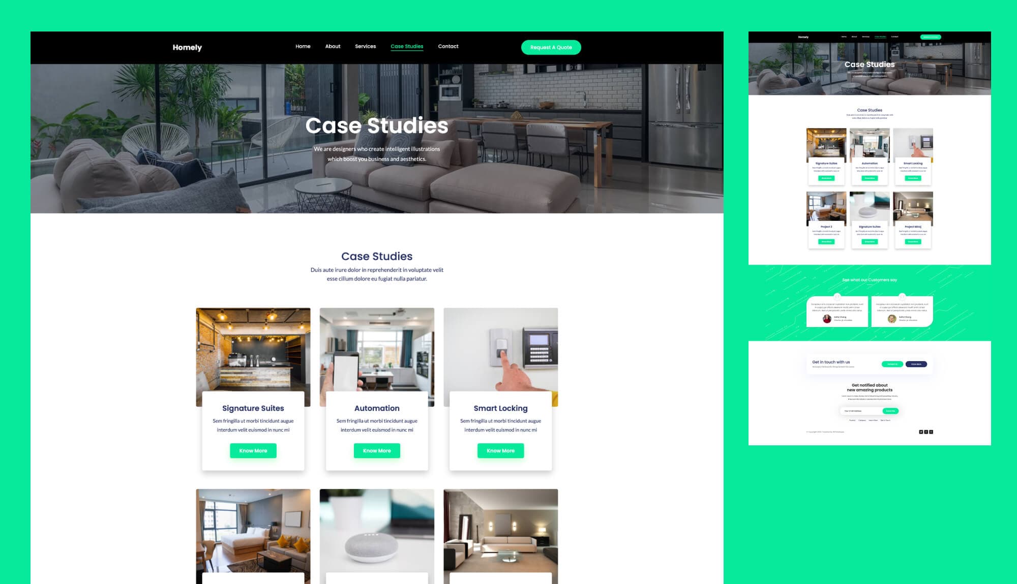 Homely Case Study Page For Gutenberg Banner