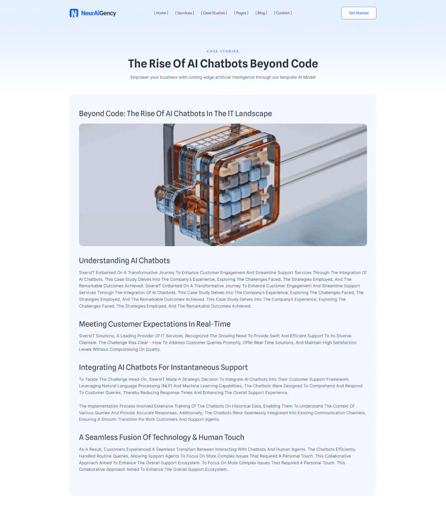 NeurAIGency Case Study Details Page thumbnail
