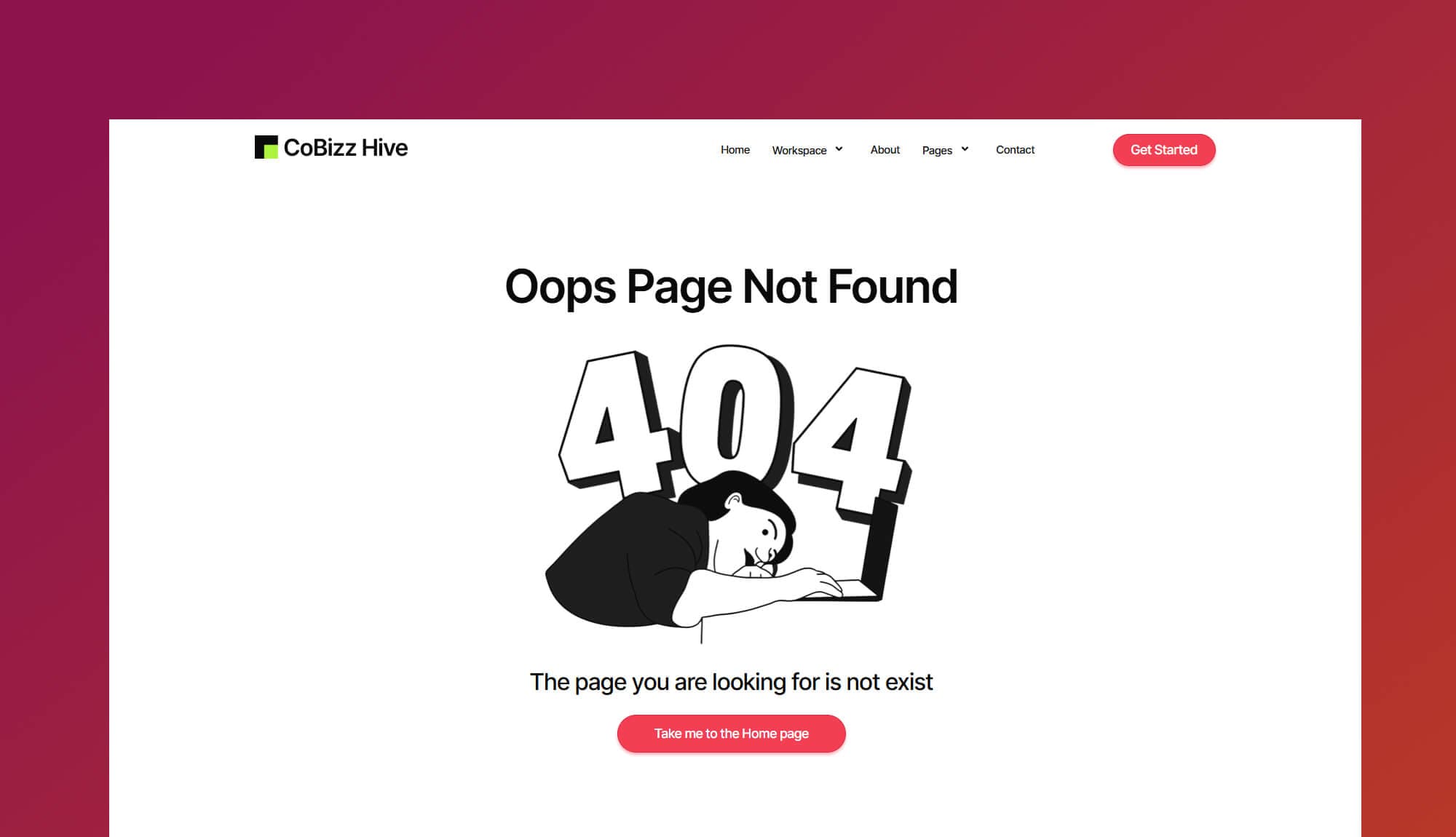 Cobizz Hive 404 Page Banner