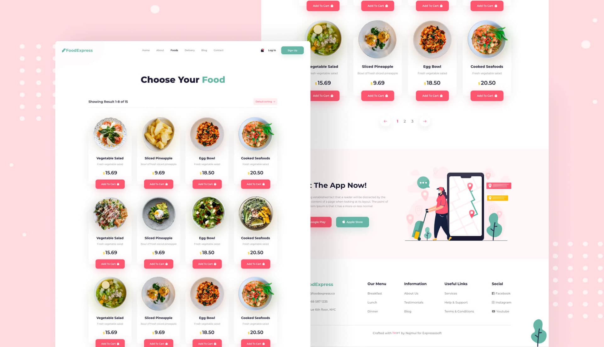 Food Express Foods Page By Templately