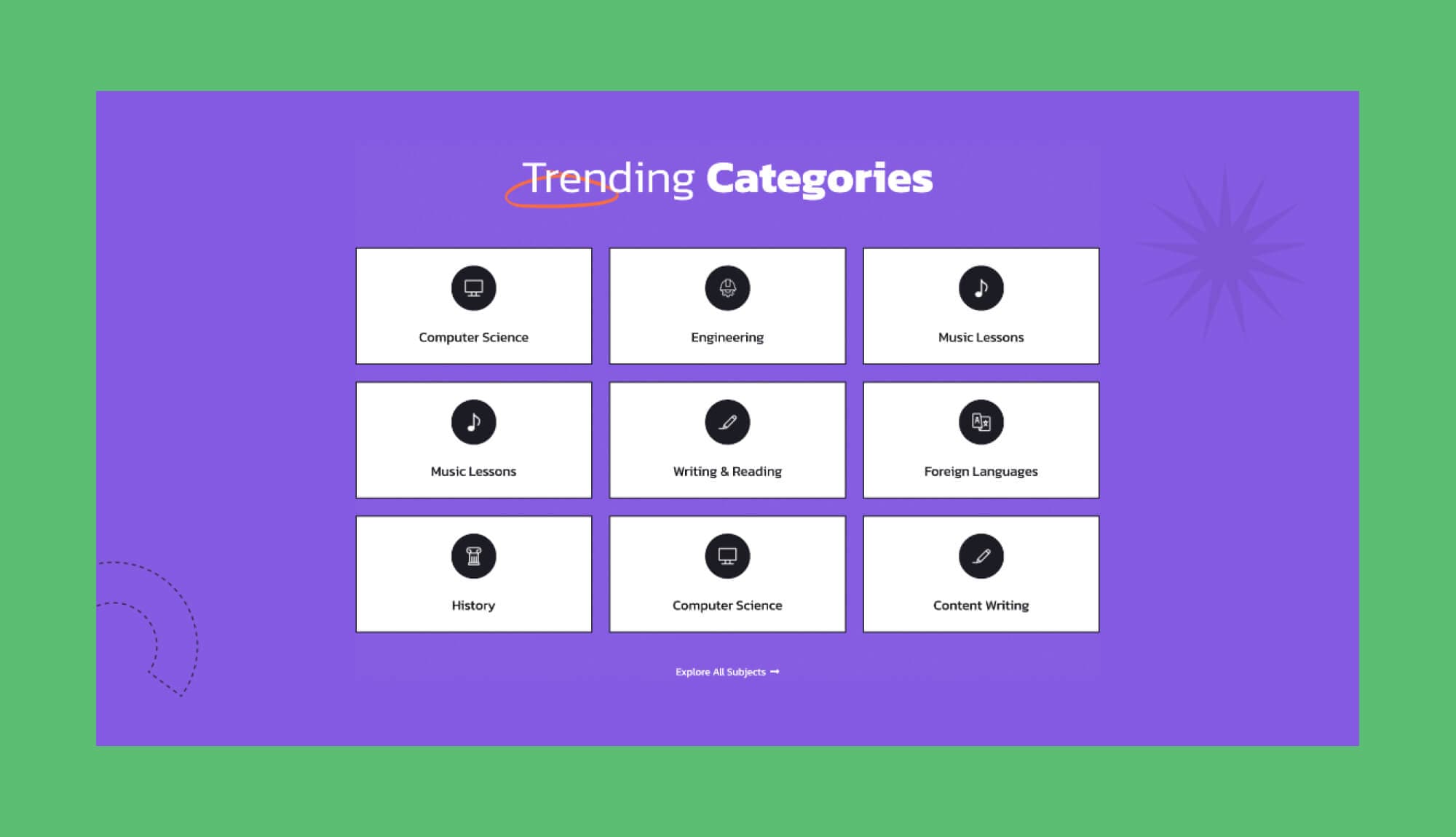 NextLearn Course Category Section For Gutenberg Banner